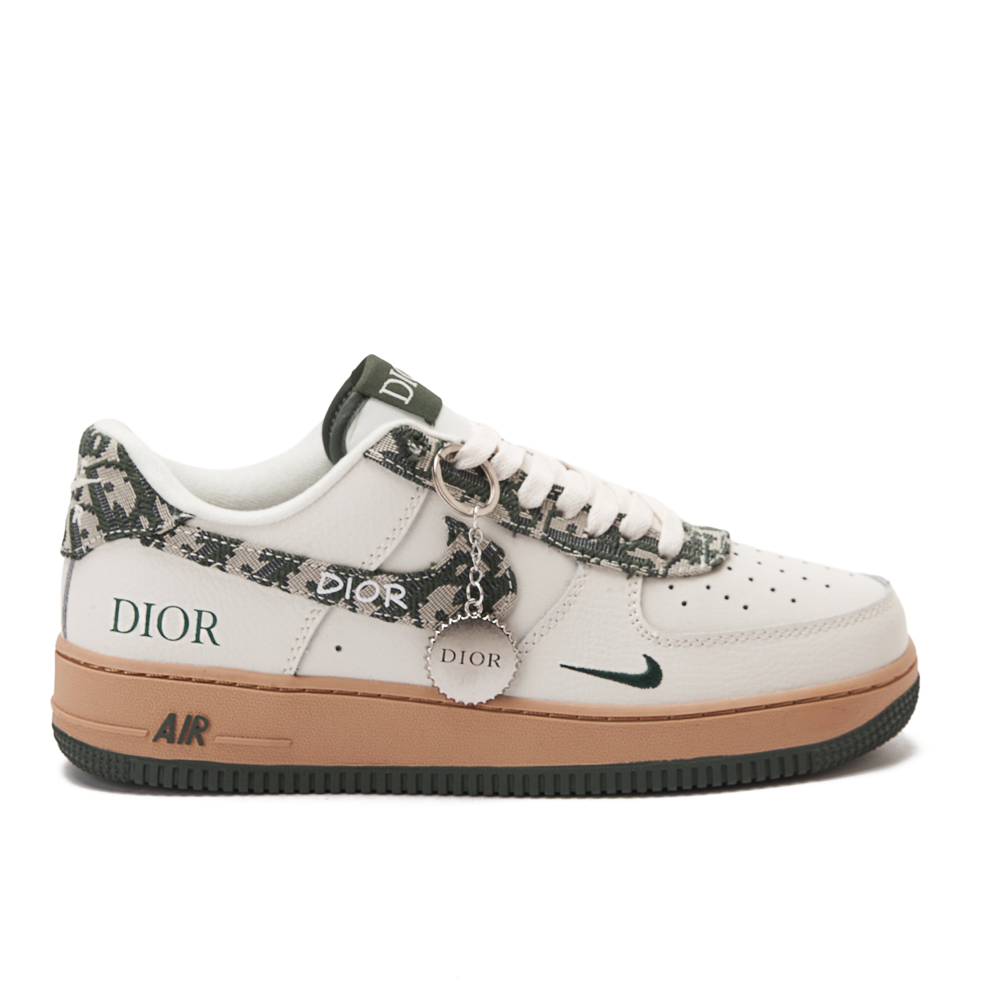 Off White&Olive Air Force Dior Sneakers