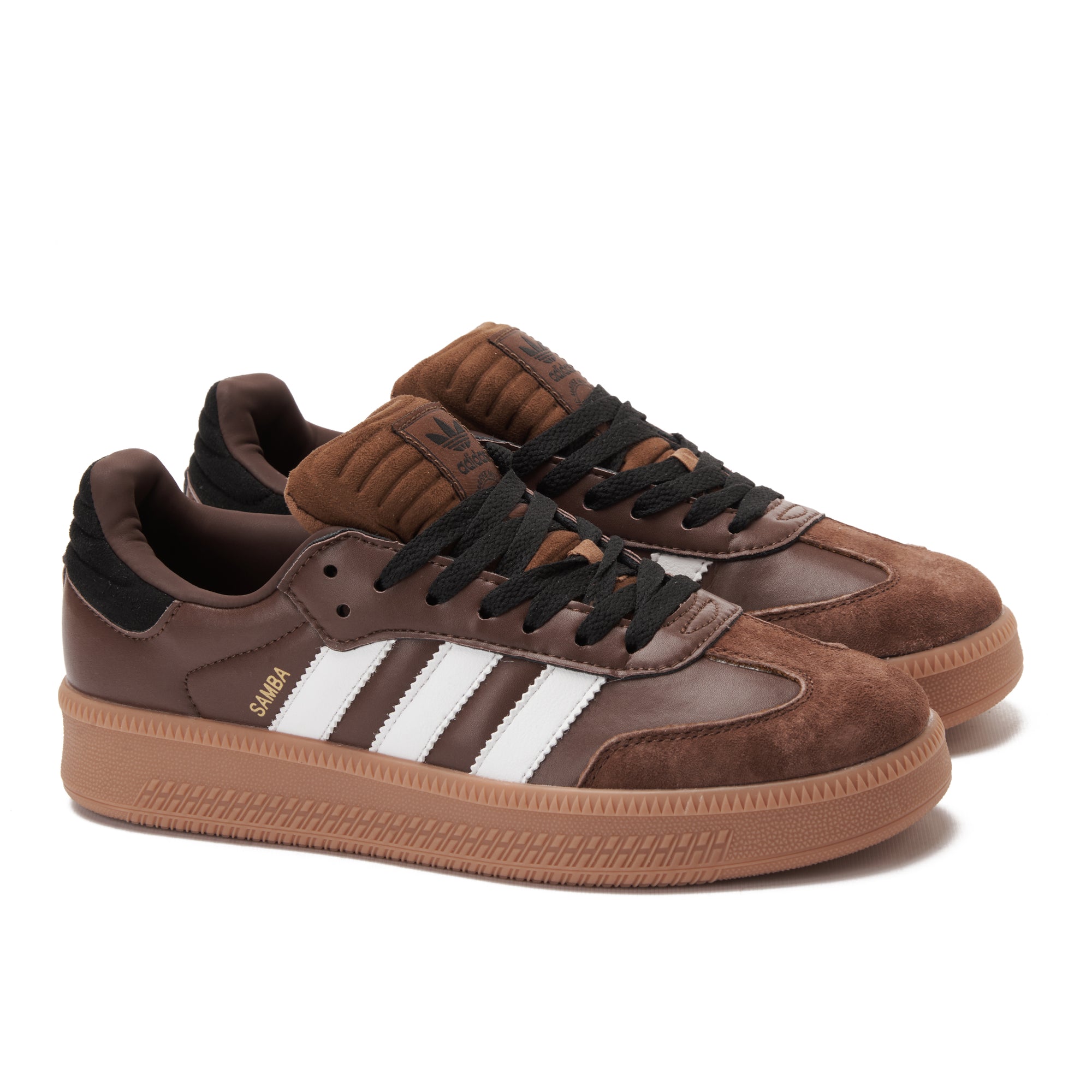 Brown&White Samba Sneakers
