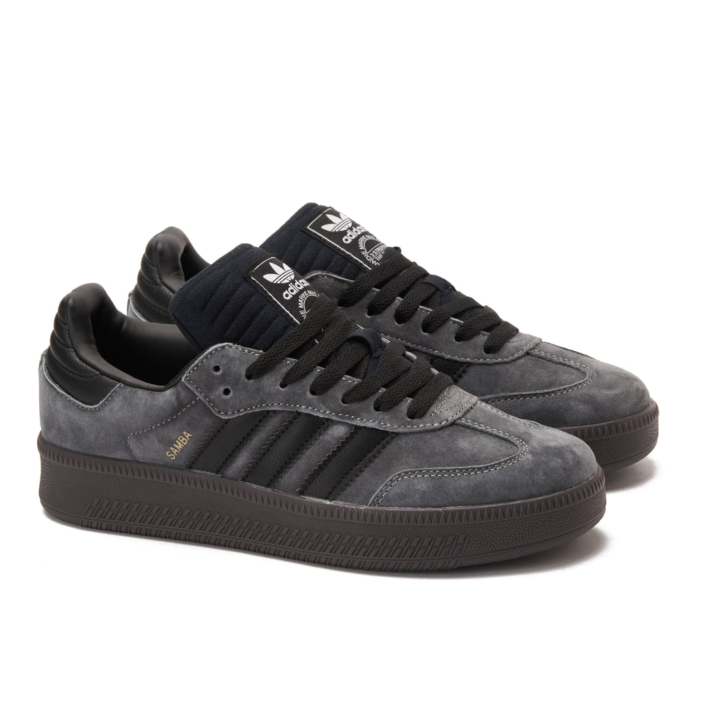 Washed Gray&Black Samba Sneakers