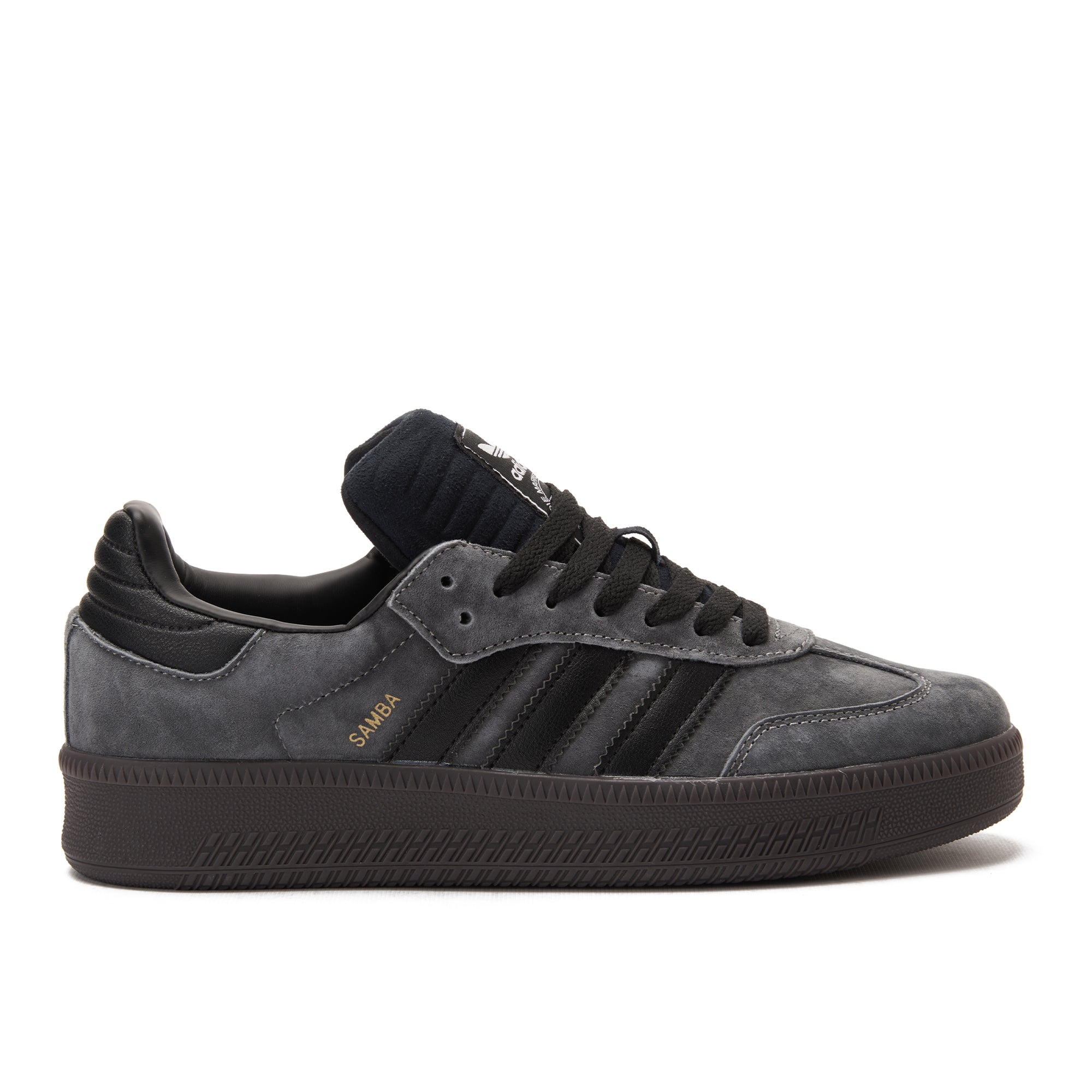 Washed Gray&Black Samba Sneakers