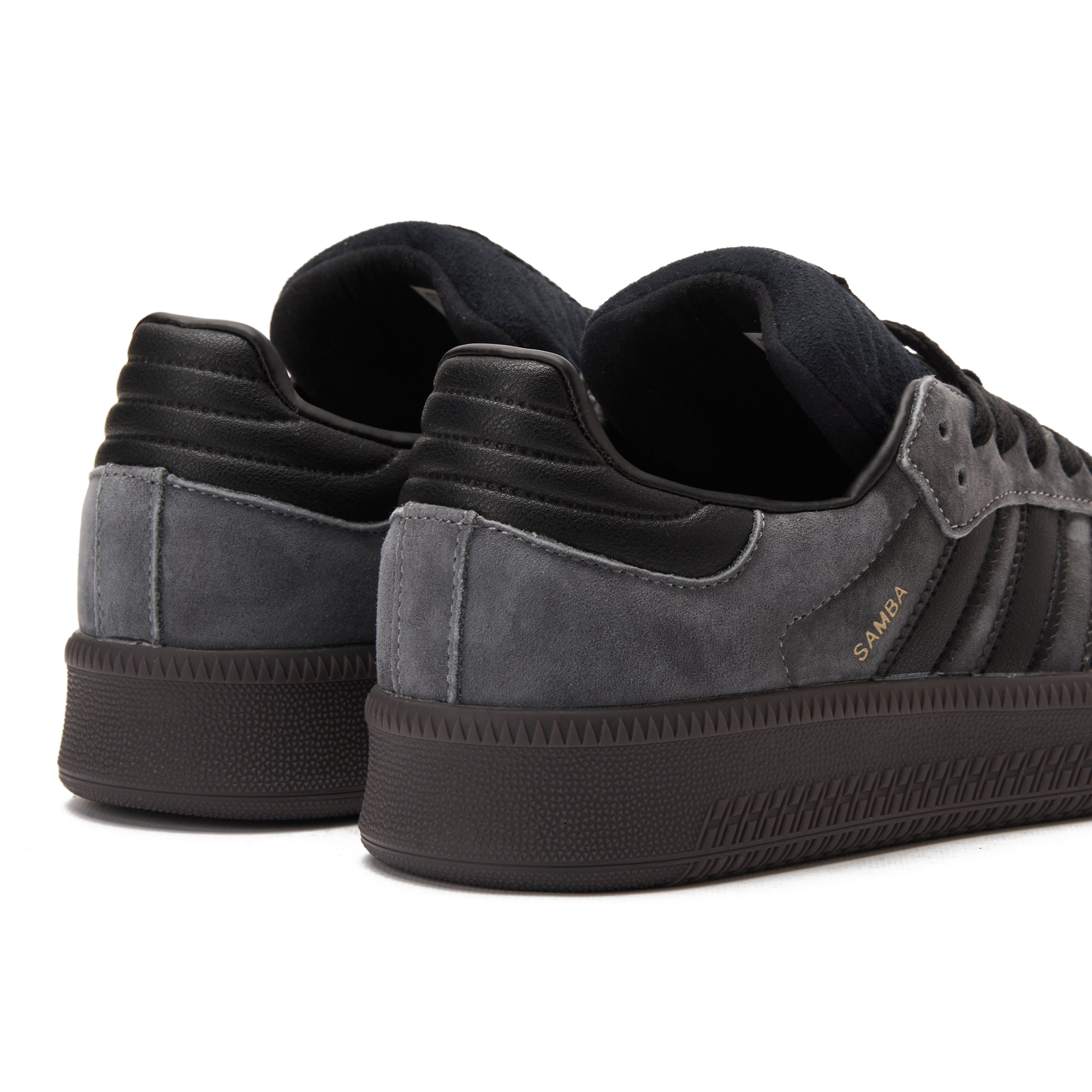 Washed Gray&Black Samba Sneakers