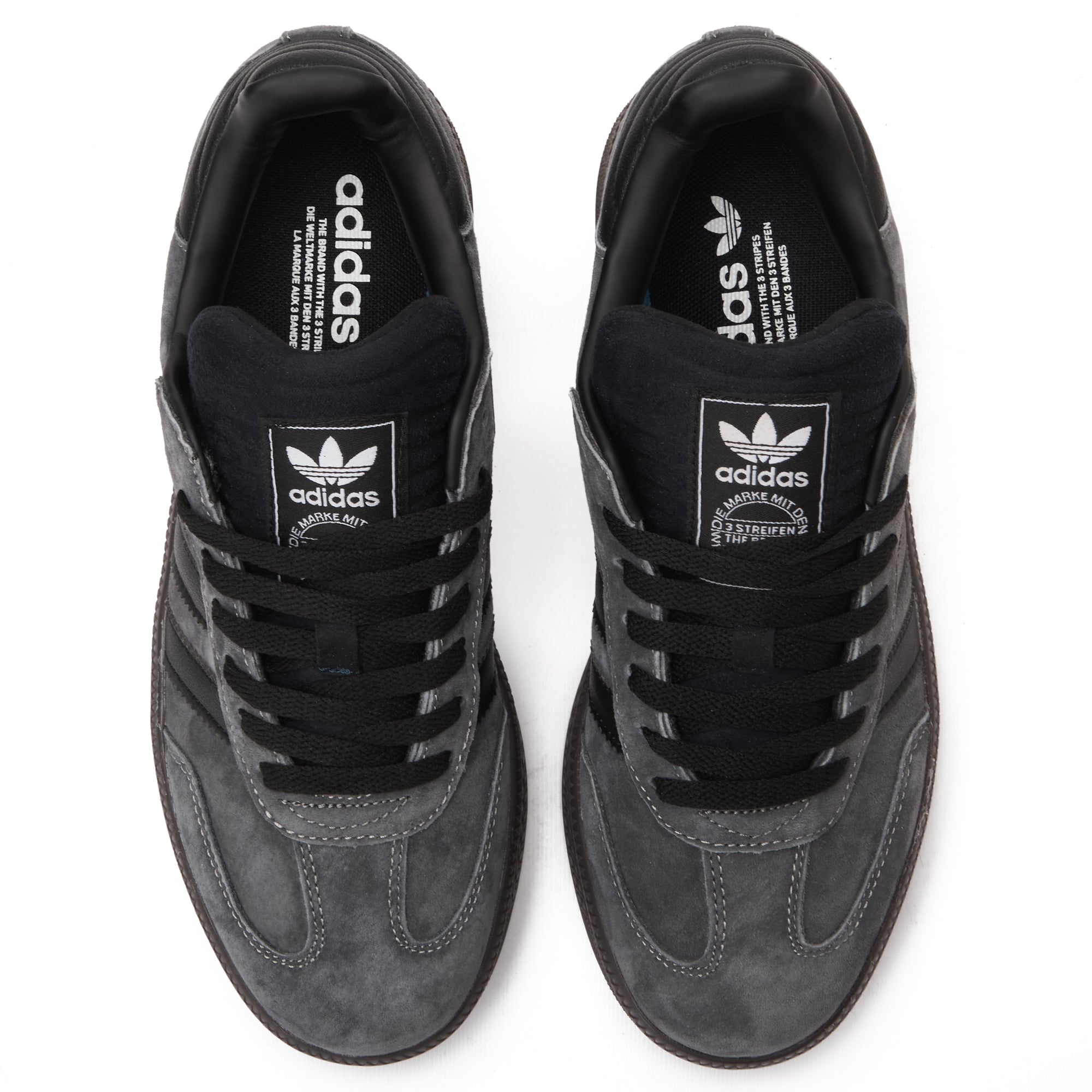Washed Gray&Black Samba Sneakers