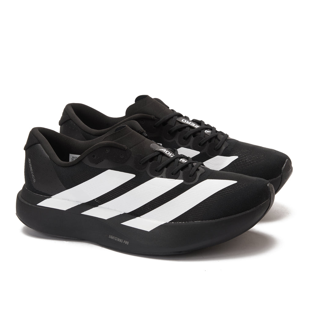 Black Adidas Adizero Evo Running Sneakers