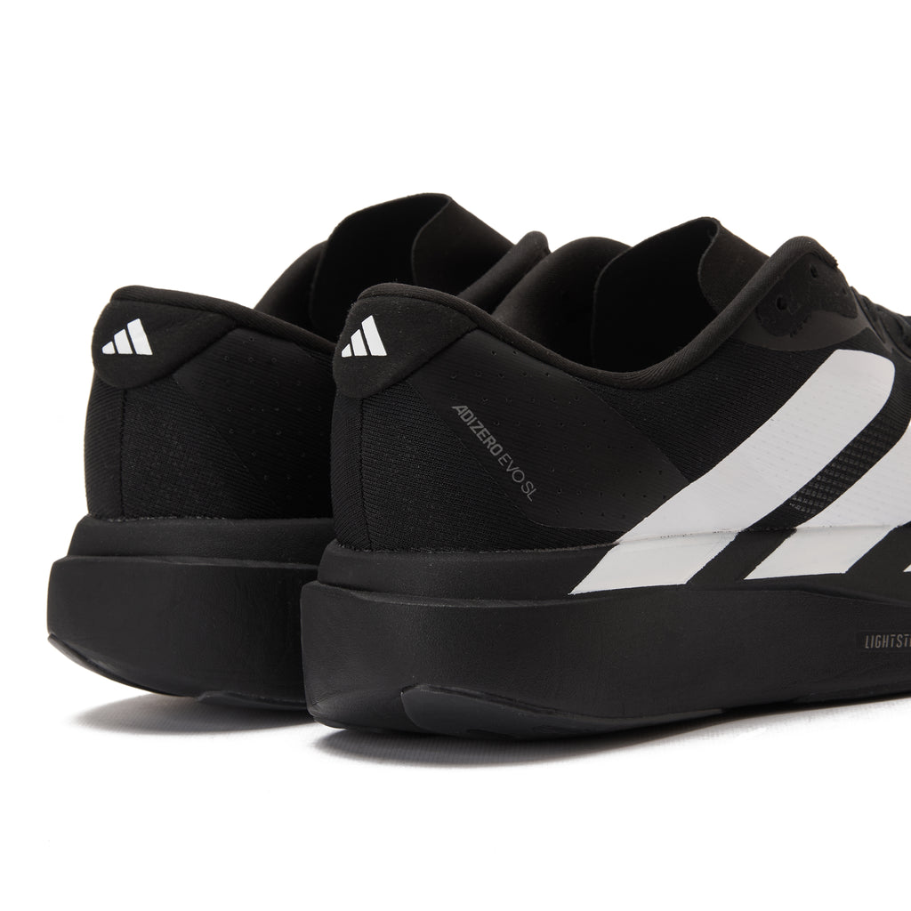 Black Adidas Adizero Evo Running Sneakers