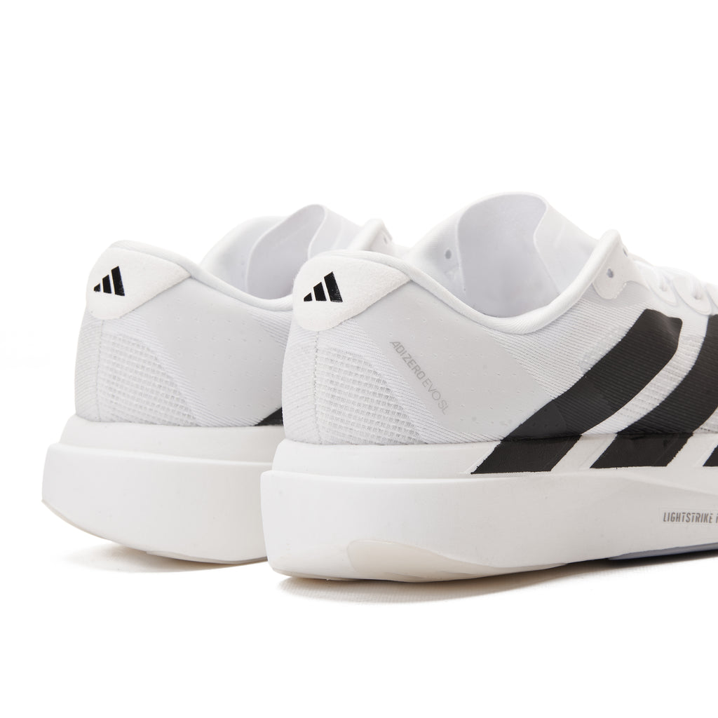 White Adidas Adizero Evo Running Sneakers