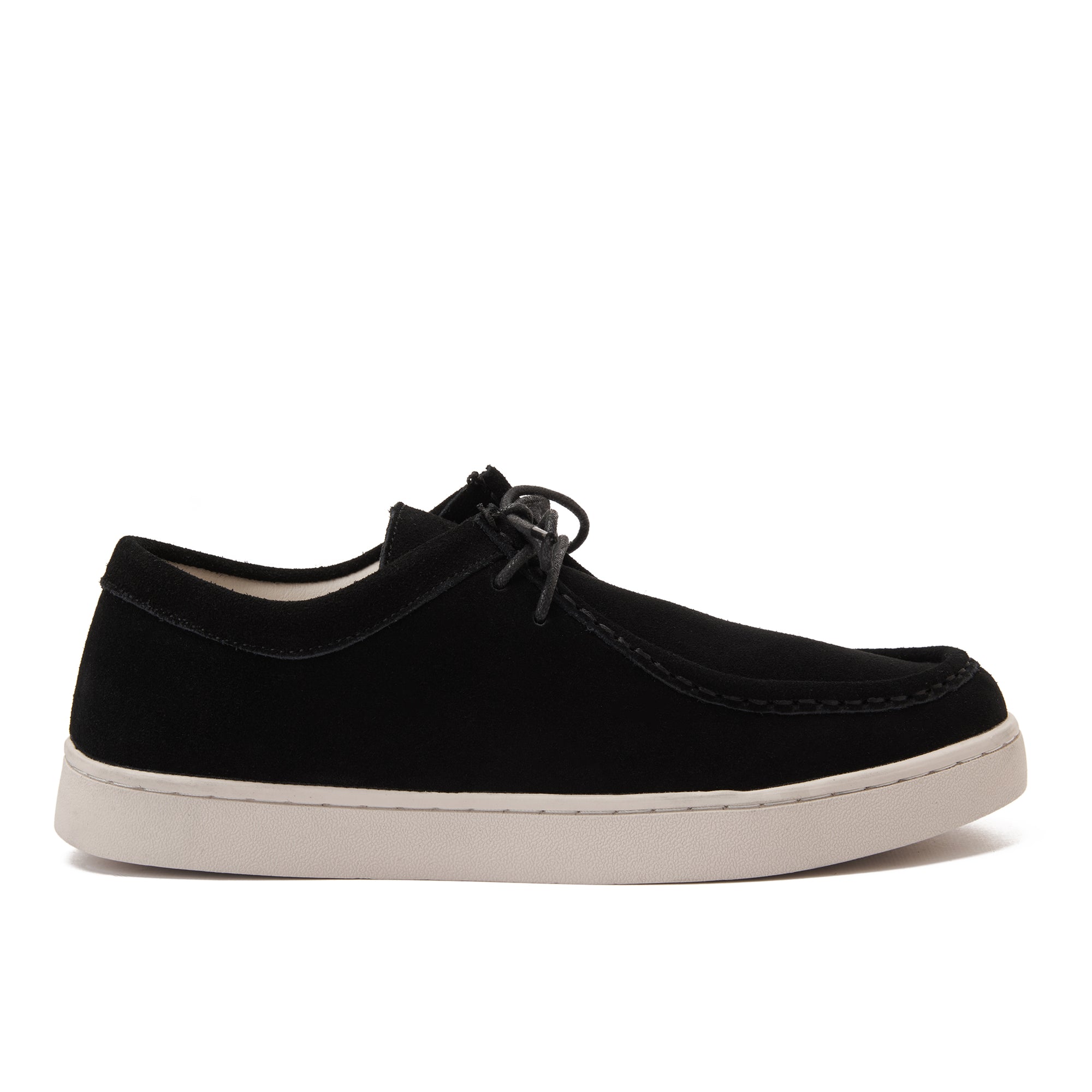 Black Suede With Perimeter Stitching Shoes