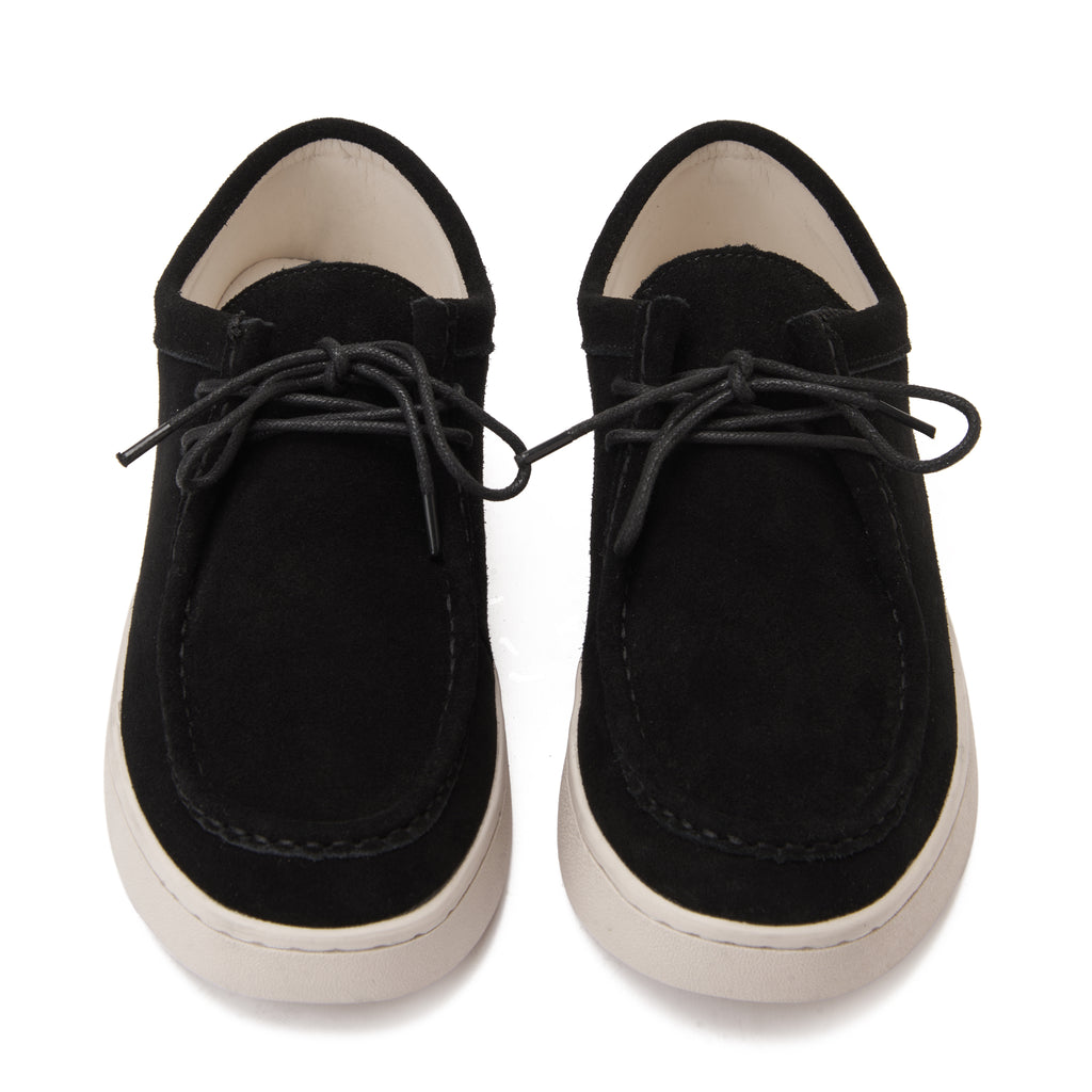 Black Suede With Perimeter Stitching Shoes