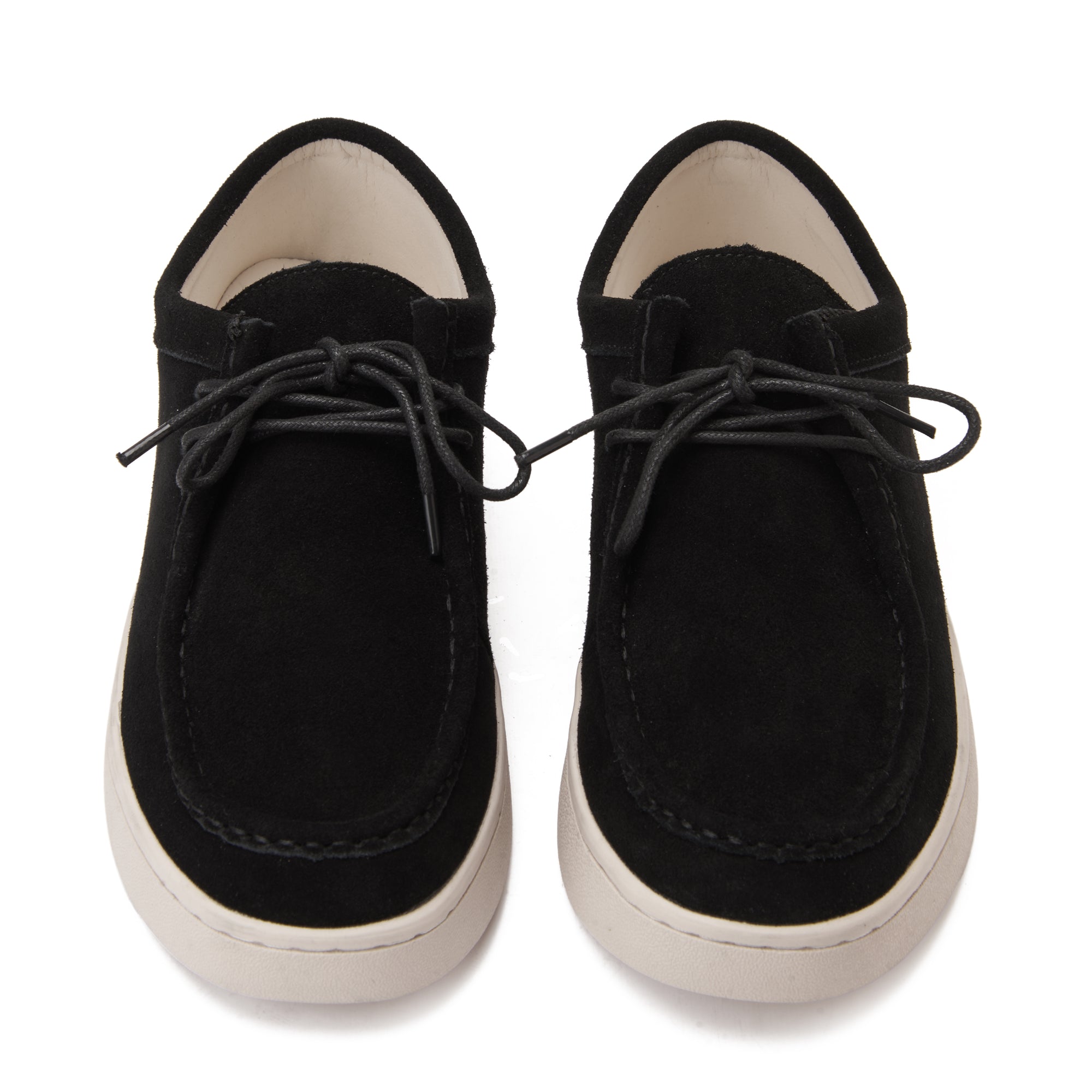 Black Suede With Perimeter Stitching Shoes
