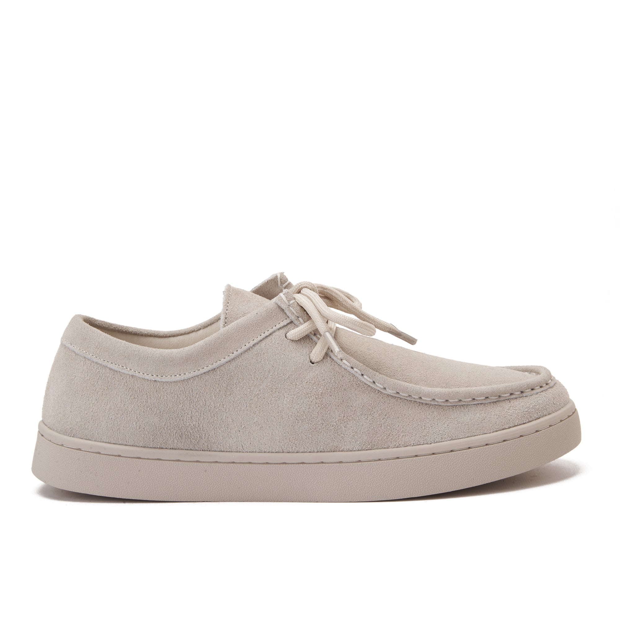 Beige Suede With Perimeter Stitching Shoes