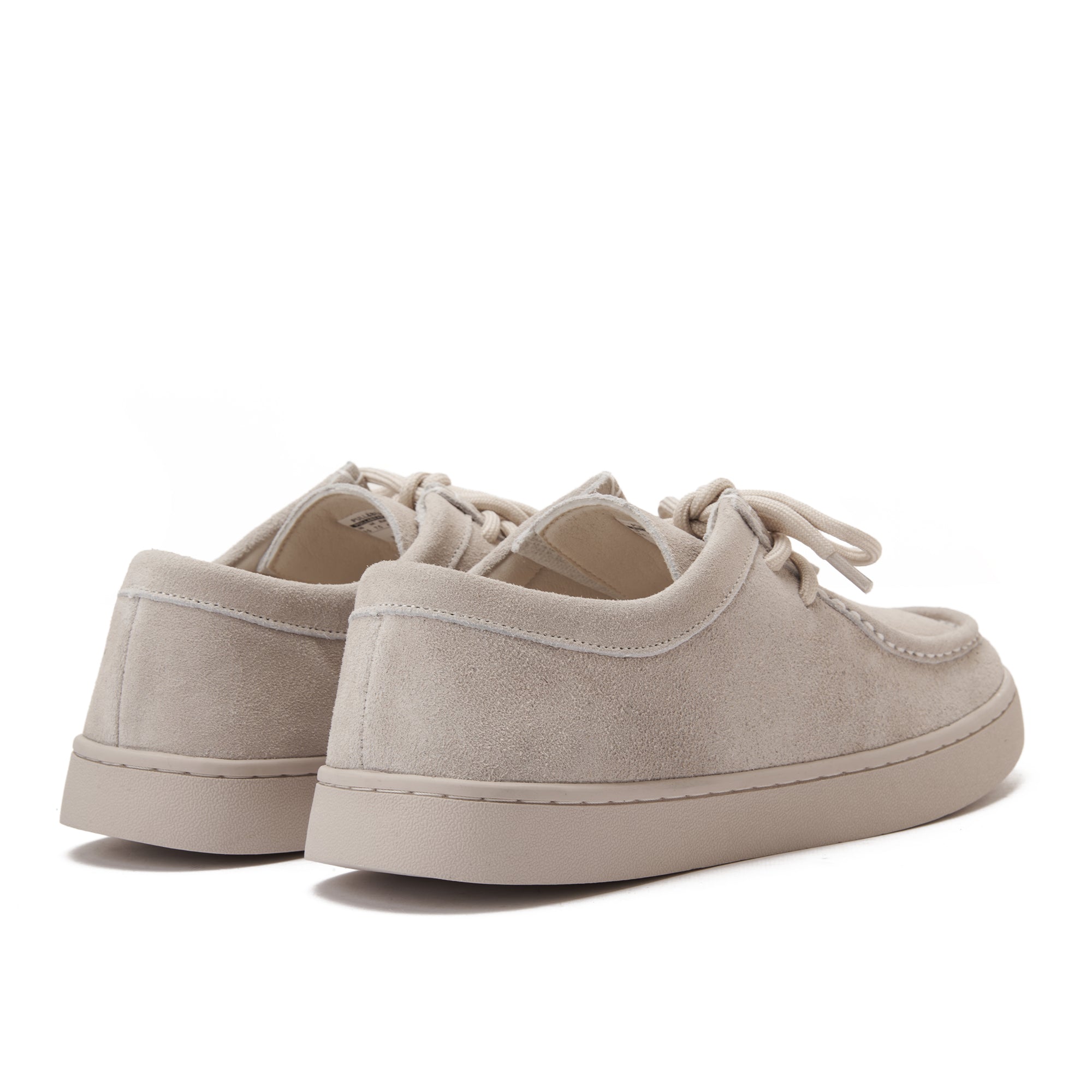 Beige Suede With Perimeter Stitching Shoes