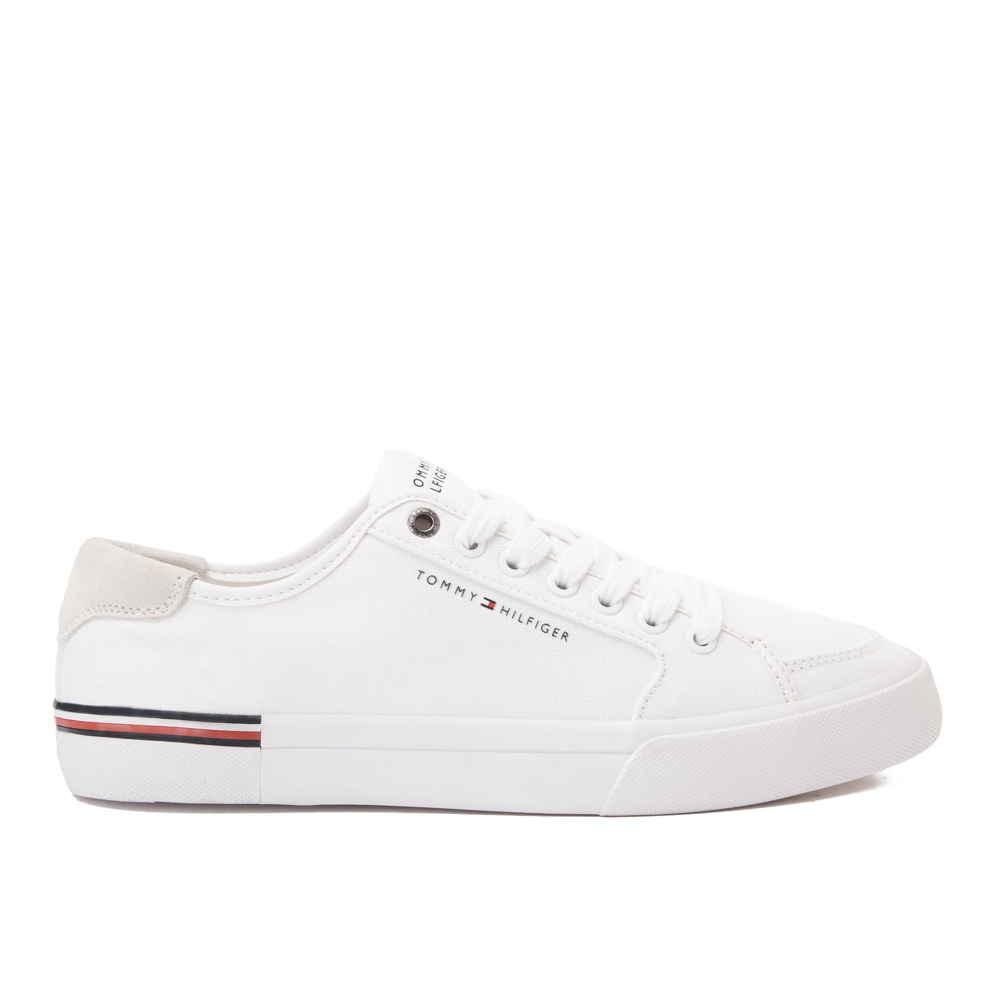 White Tommy Hilfiger Canvas Sneakers