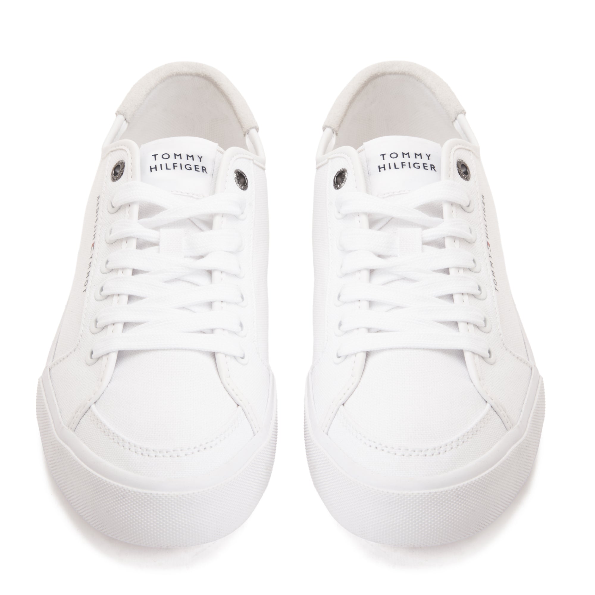 White Tommy Hilfiger Canvas Sneakers