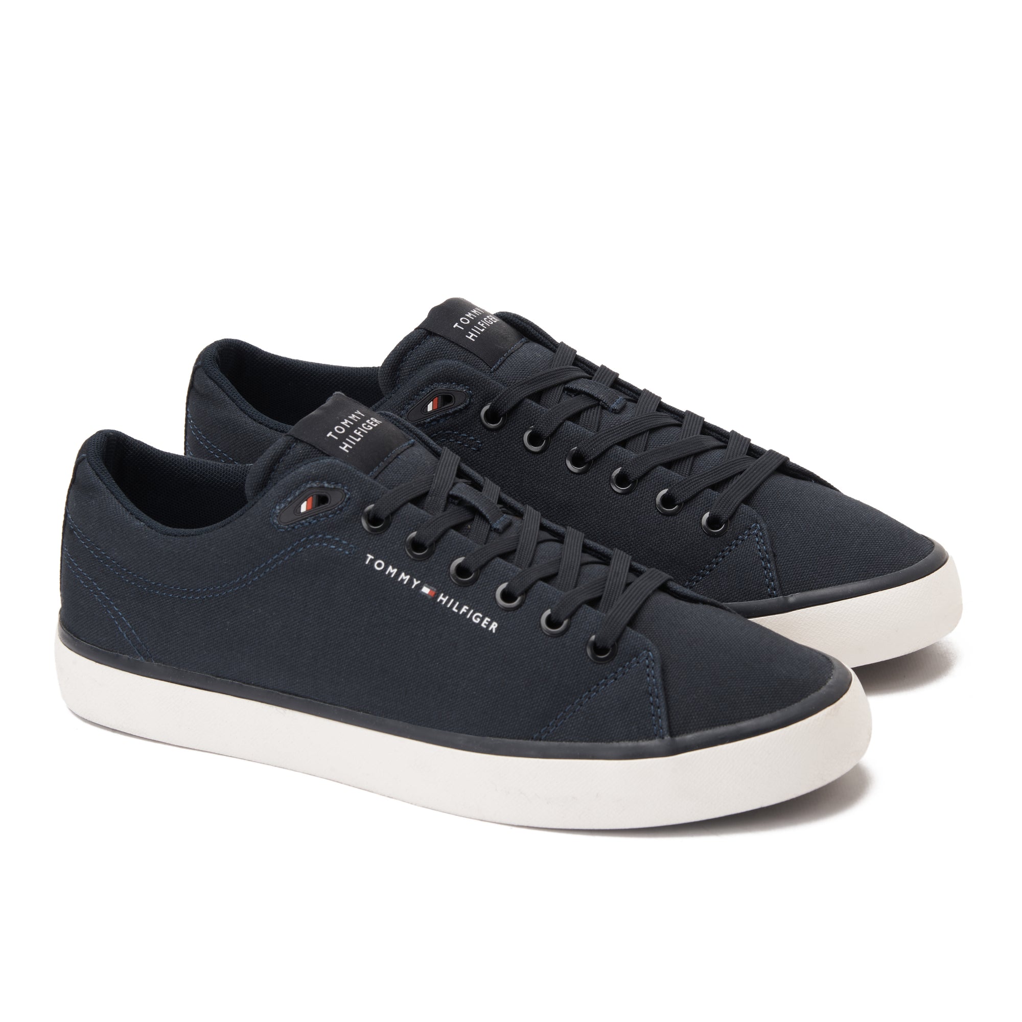 Navy Tommy Hilfiger Canvas Sneakers