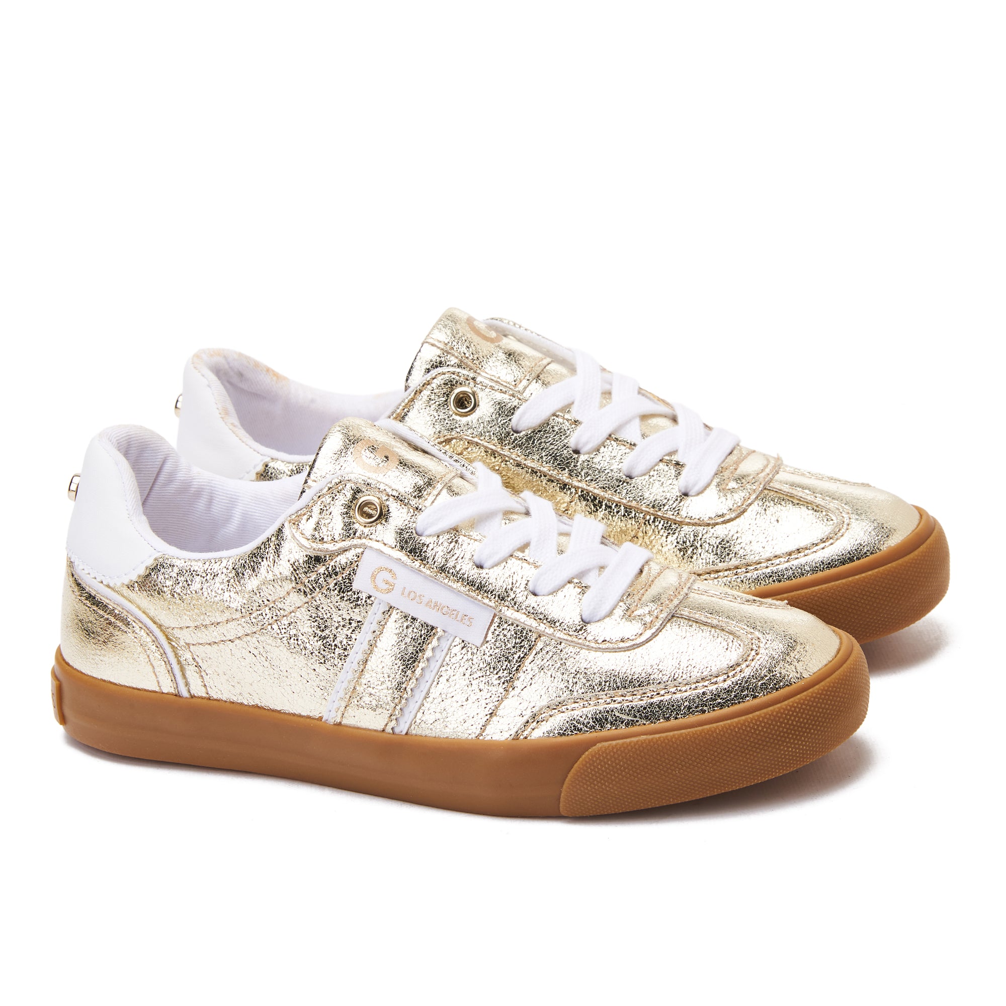 Gold Tenis Guess Low Top Sneakers