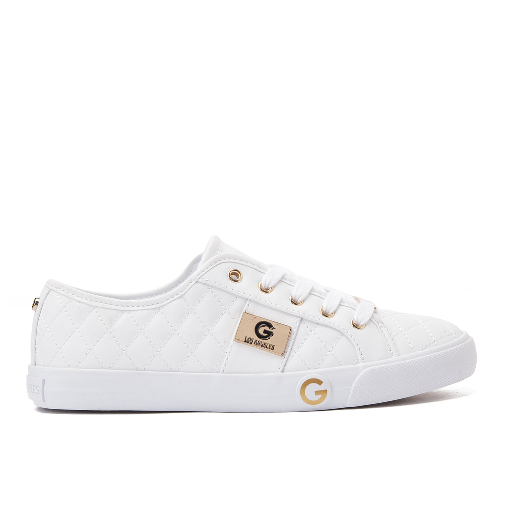 White Backer Guess Lace Up Sneakers