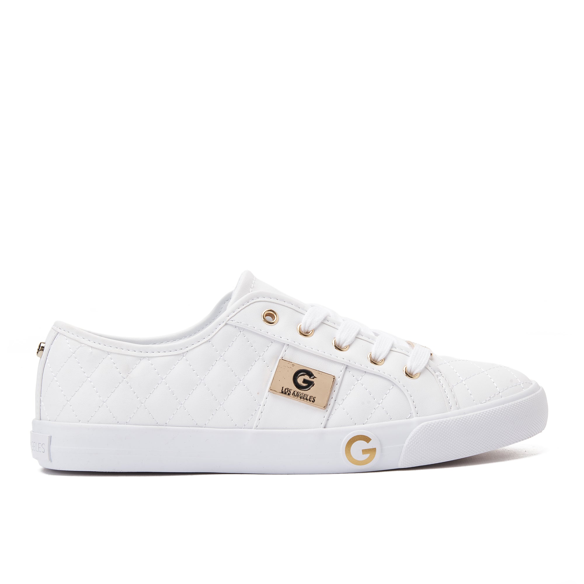 White Backer Guess Lace Up Sneakers