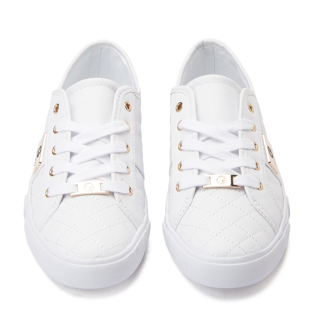 White Backer Guess Lace Up Sneakers