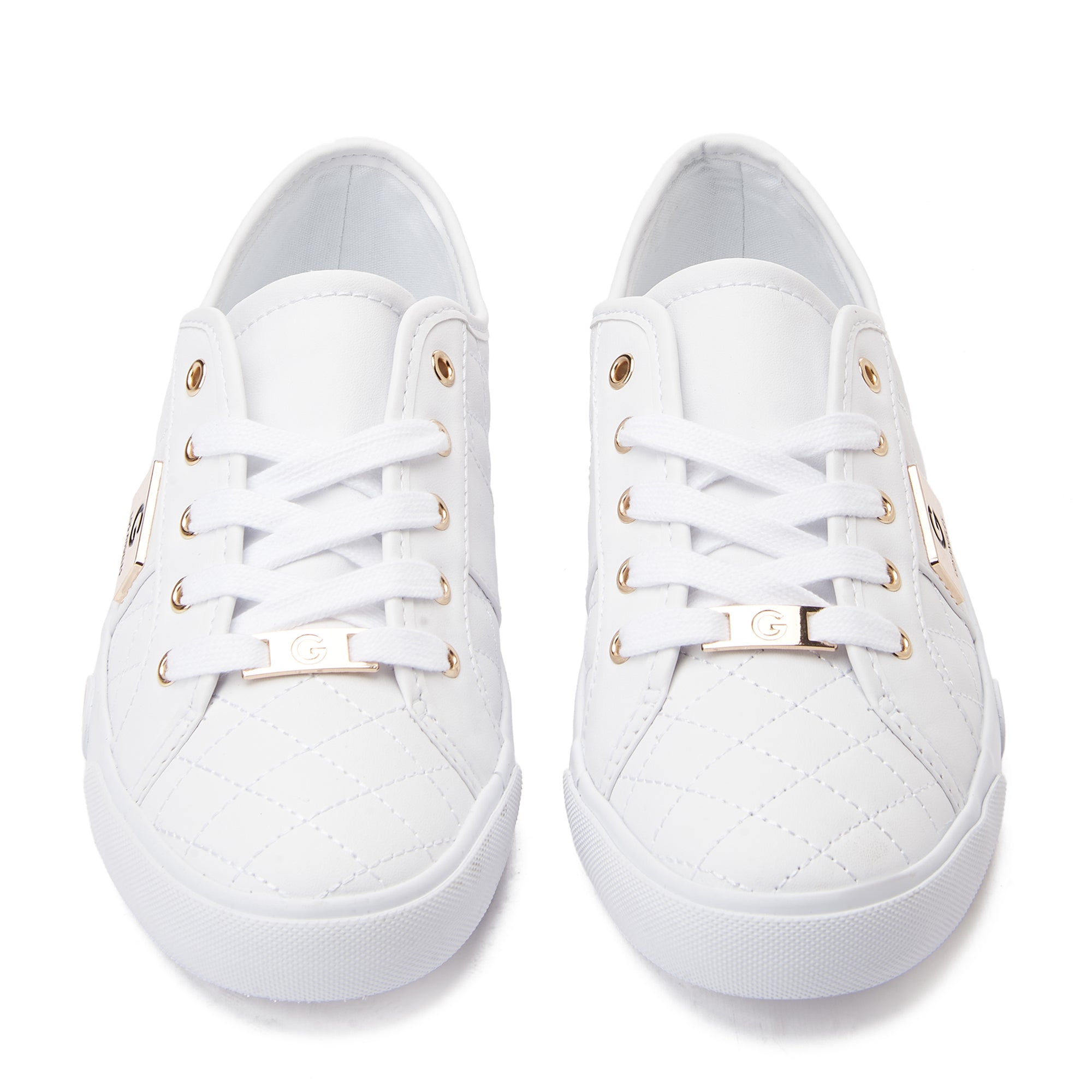 White Backer Guess Lace Up Sneakers