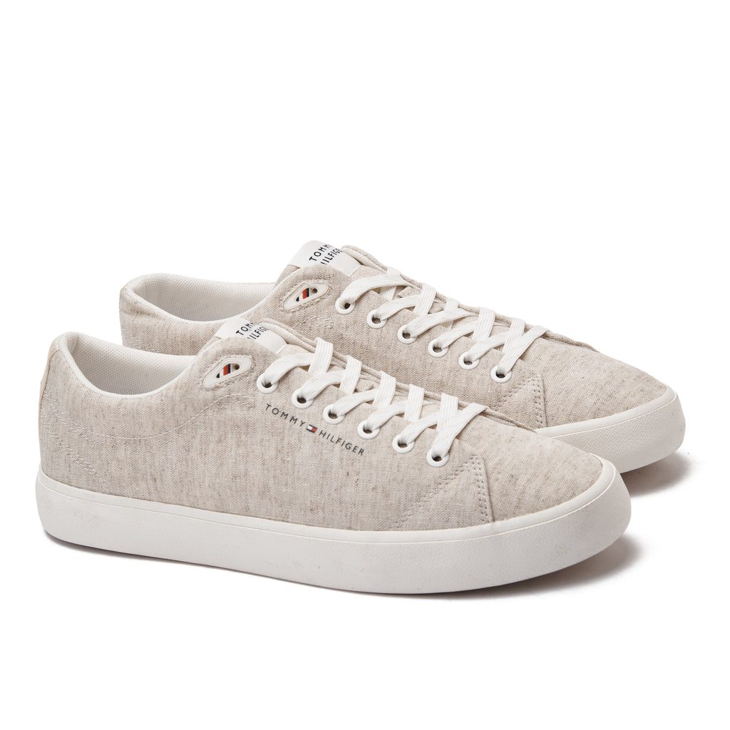 Beige Tommy Hilfiger Canvas Sneakers