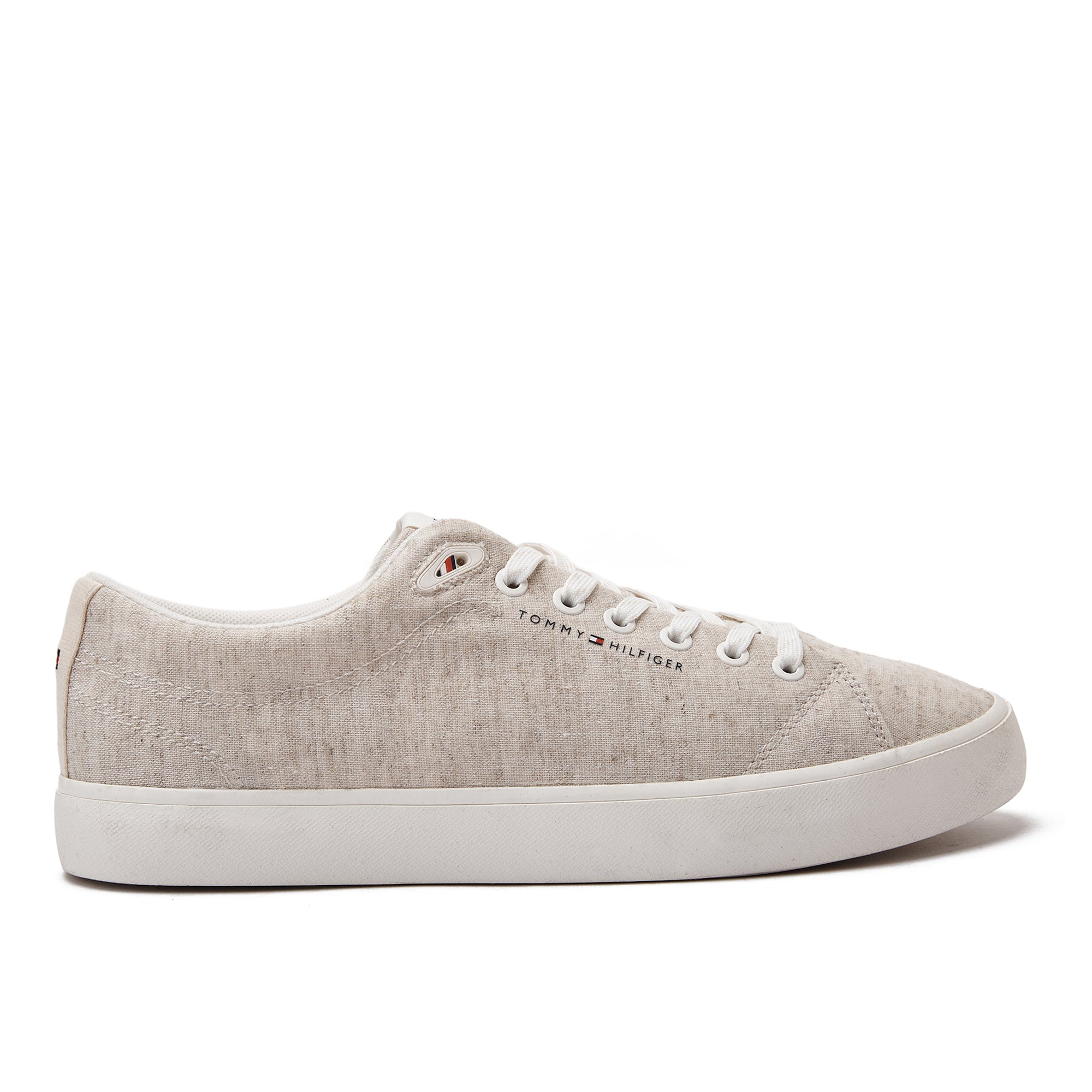Beige Tommy Hilfiger Canvas Sneakers
