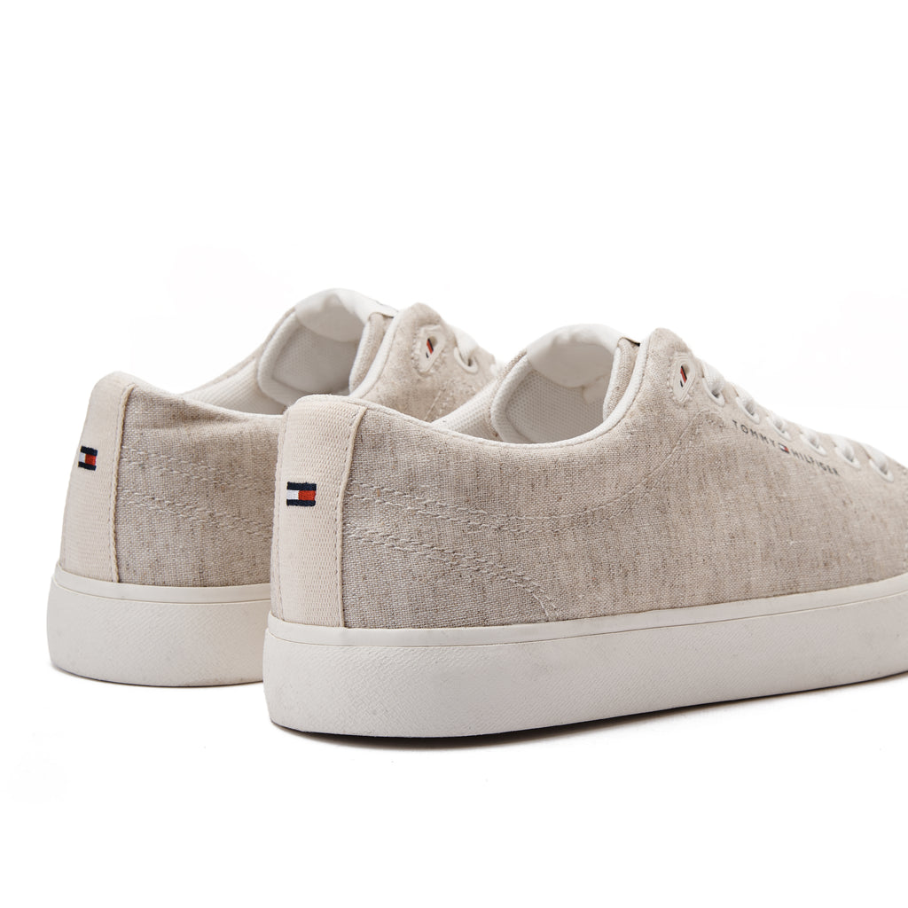 Beige Tommy Hilfiger Canvas Sneakers