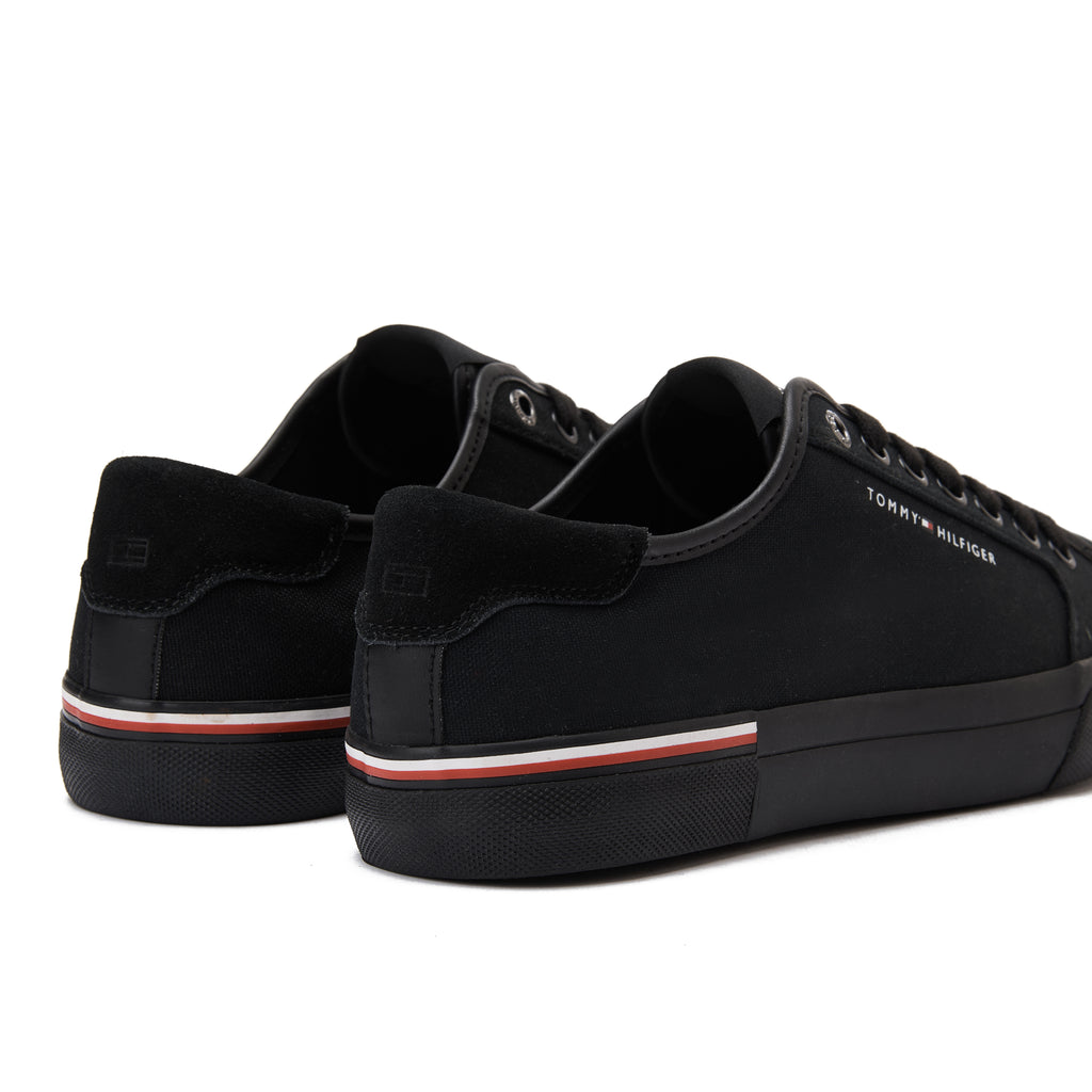 Black Tommy Hilfiger Canvas Sneakers