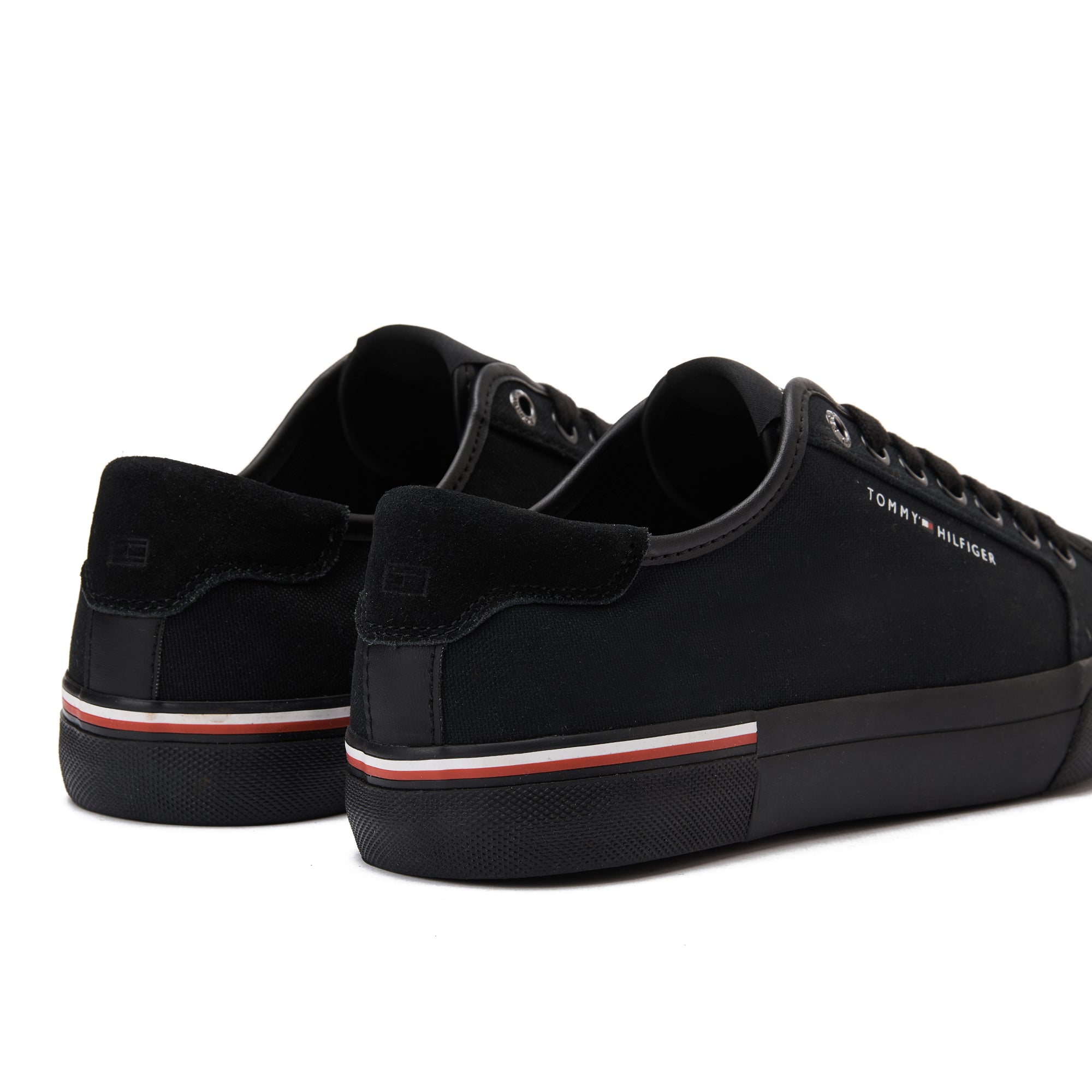 Black Tommy Hilfiger Canvas Sneakers