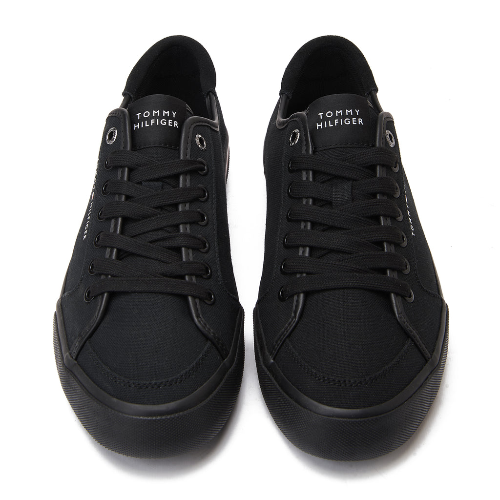 Black Tommy Hilfiger Canvas Sneakers