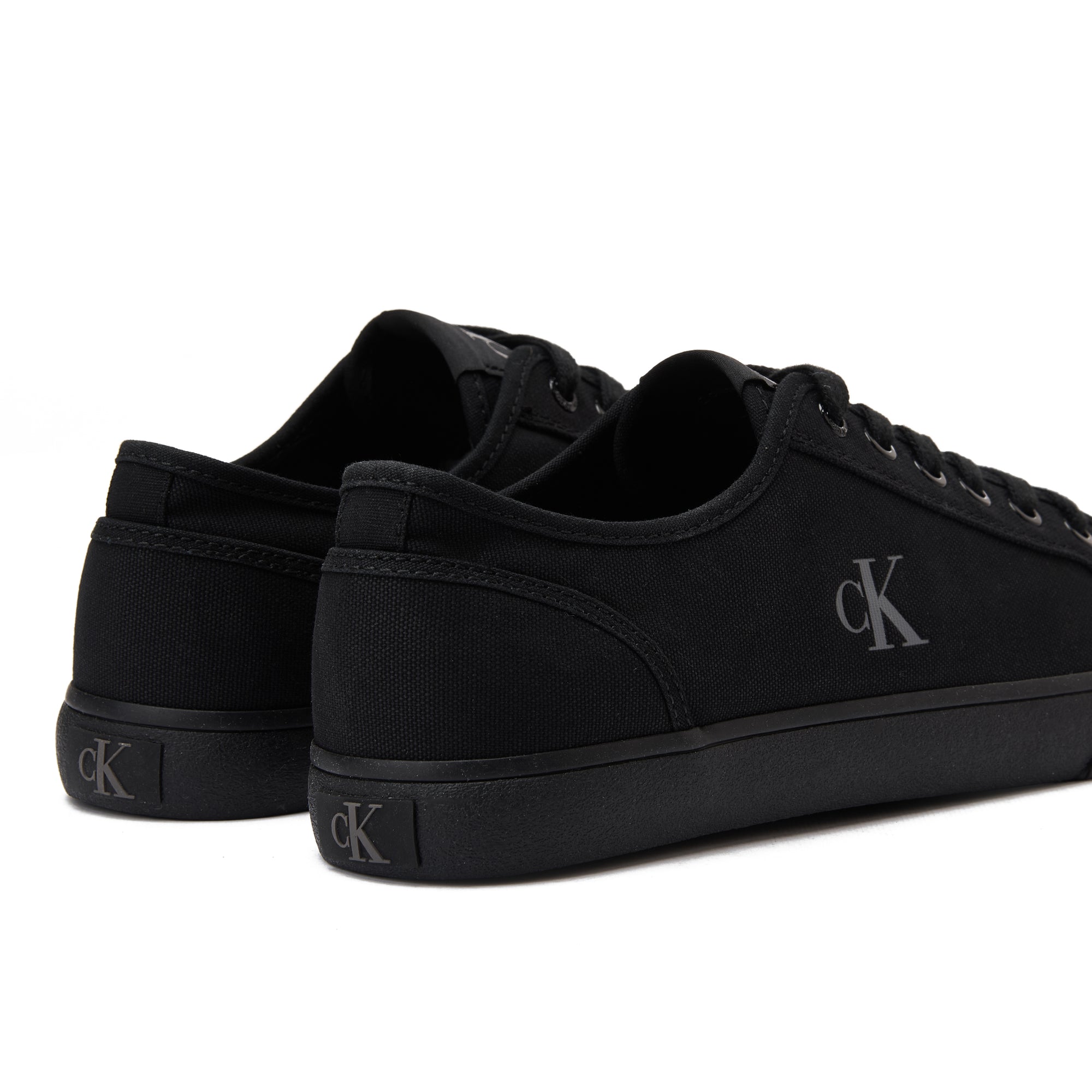 All Black Calvin Klein Canvas Sneakers