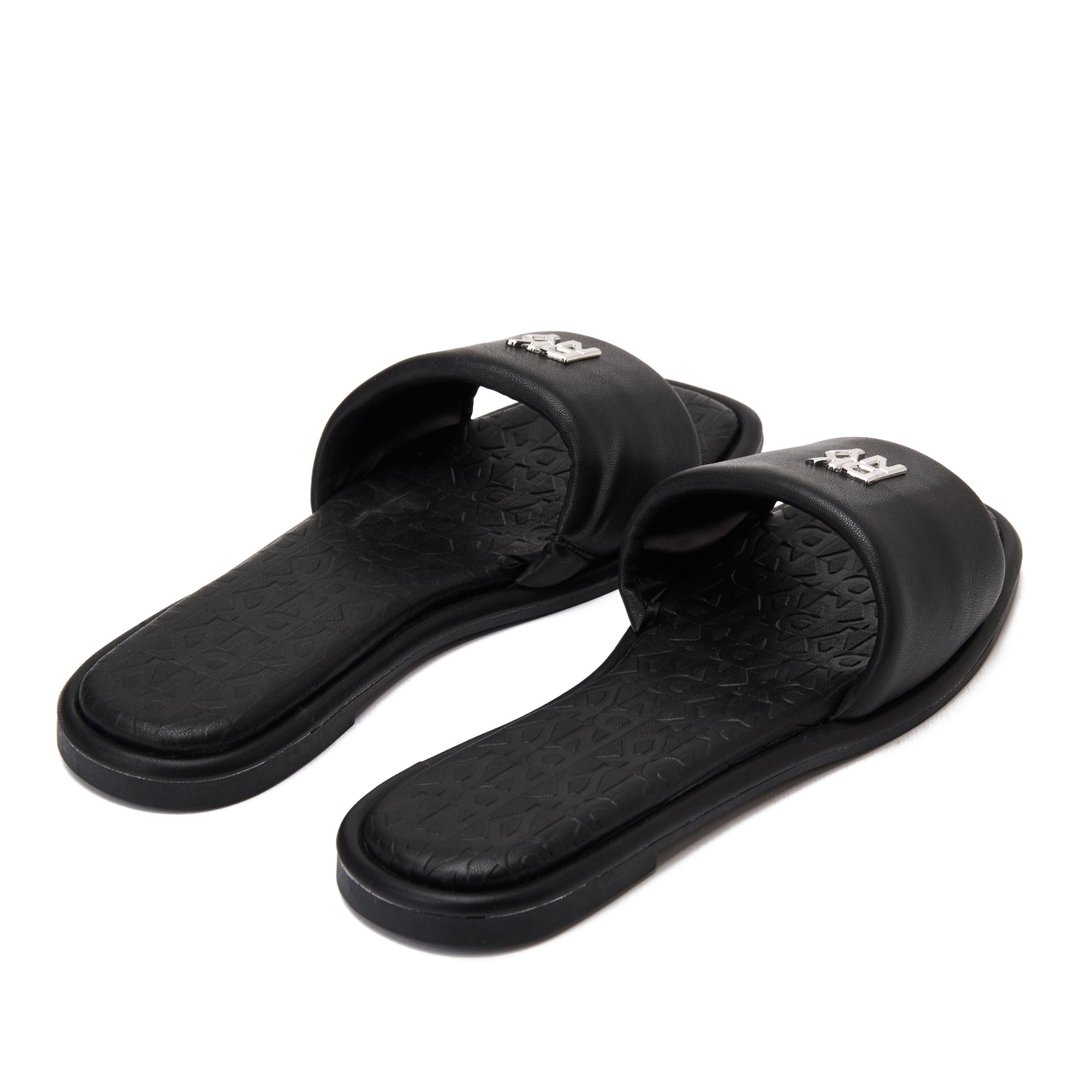 Black Dkny Bella Logo Slide