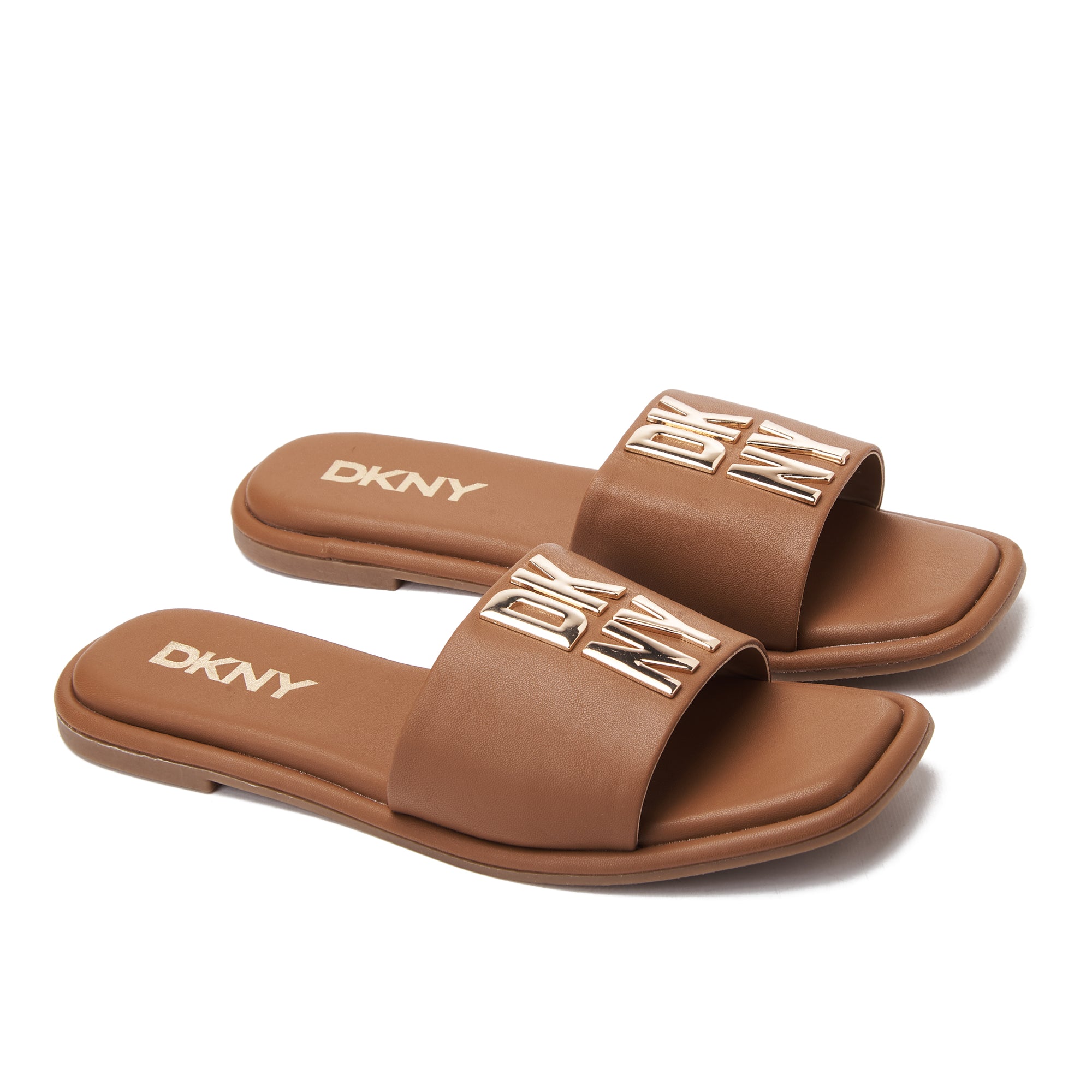 Beige Dkny Waverly Flat Slide