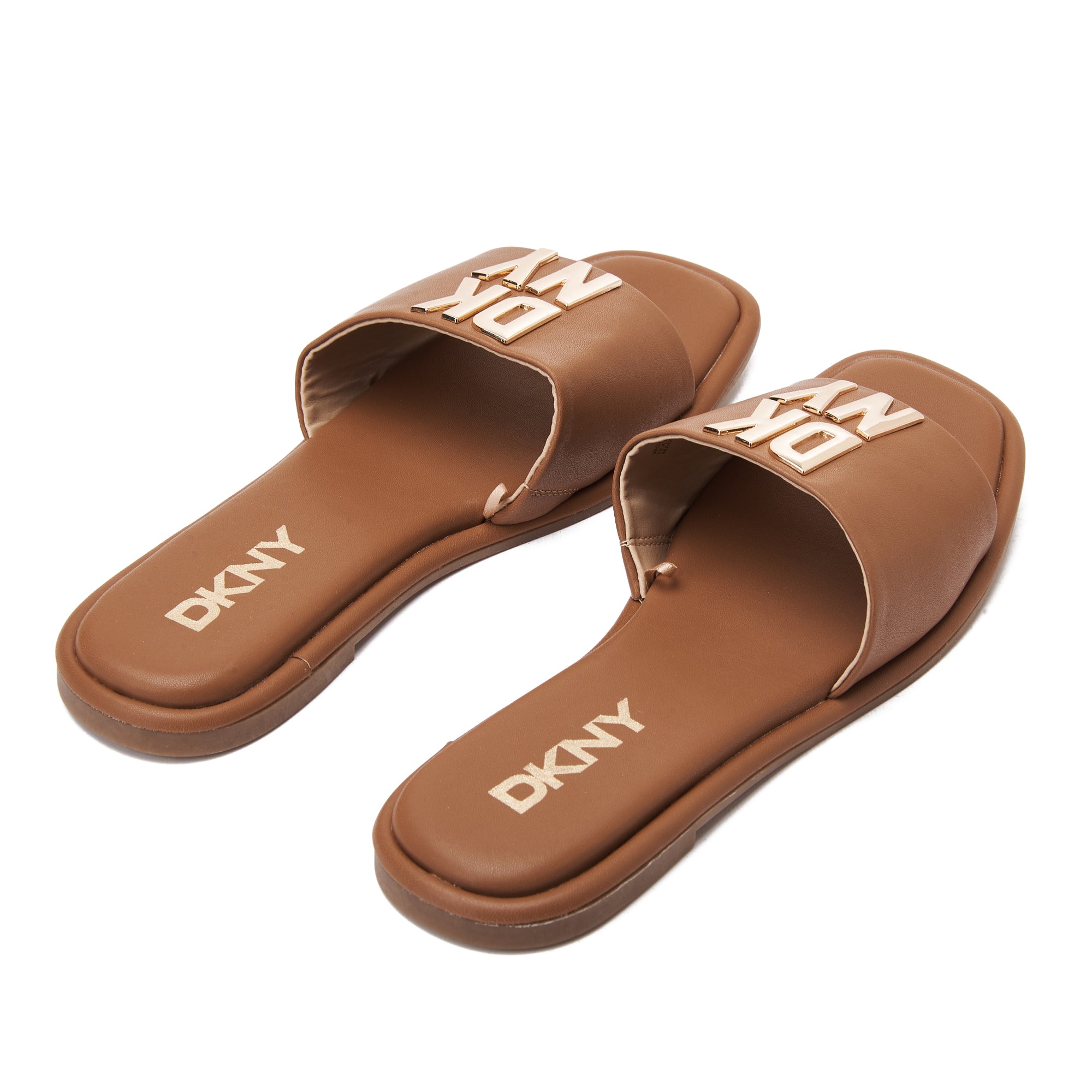 Beige Dkny Waverly Flat Slide