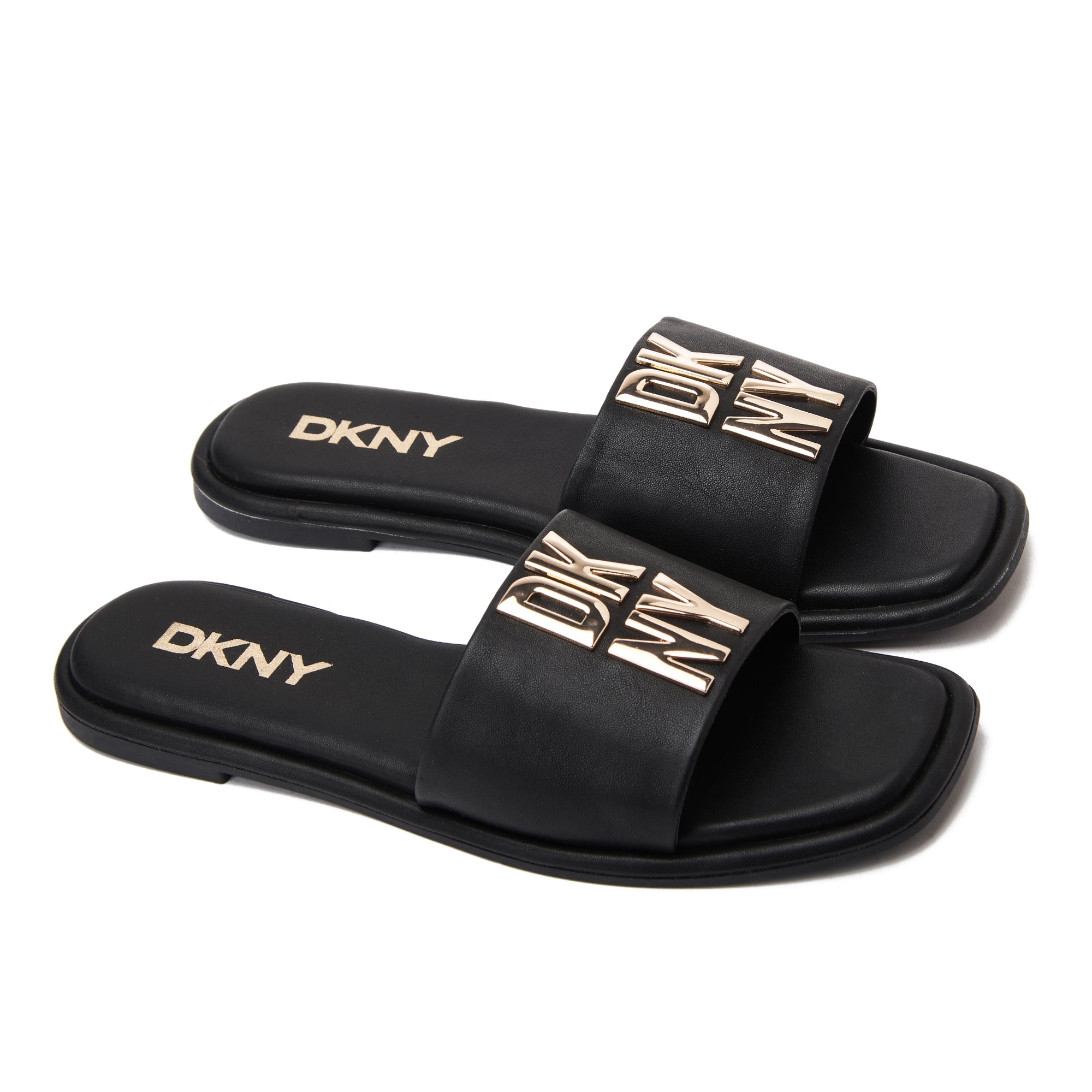 Black Dkny Waverly Flat Slide