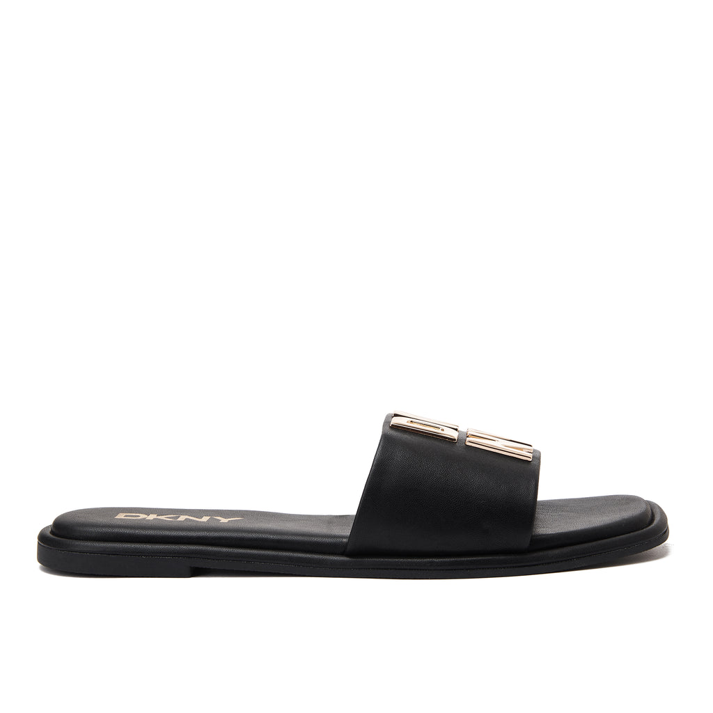 Black Dkny Waverly Flat Slide