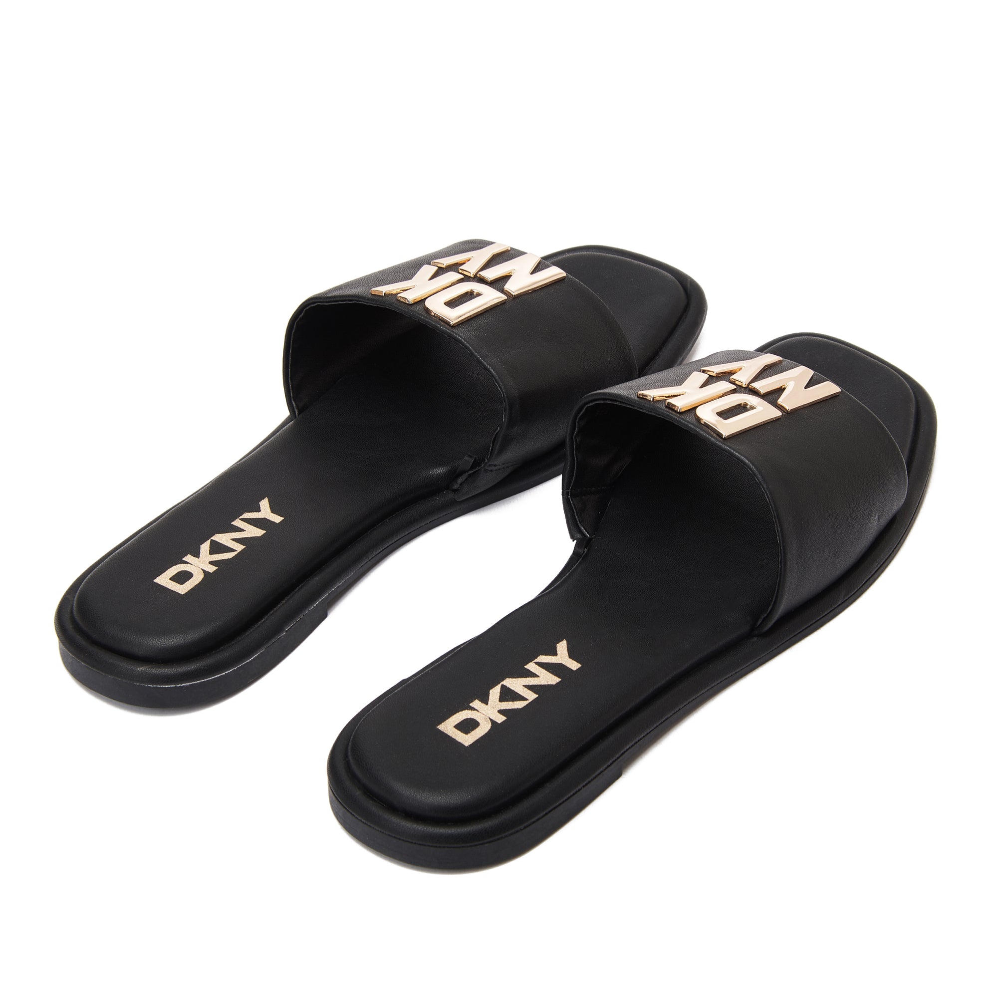 Black Dkny Waverly Flat Slide