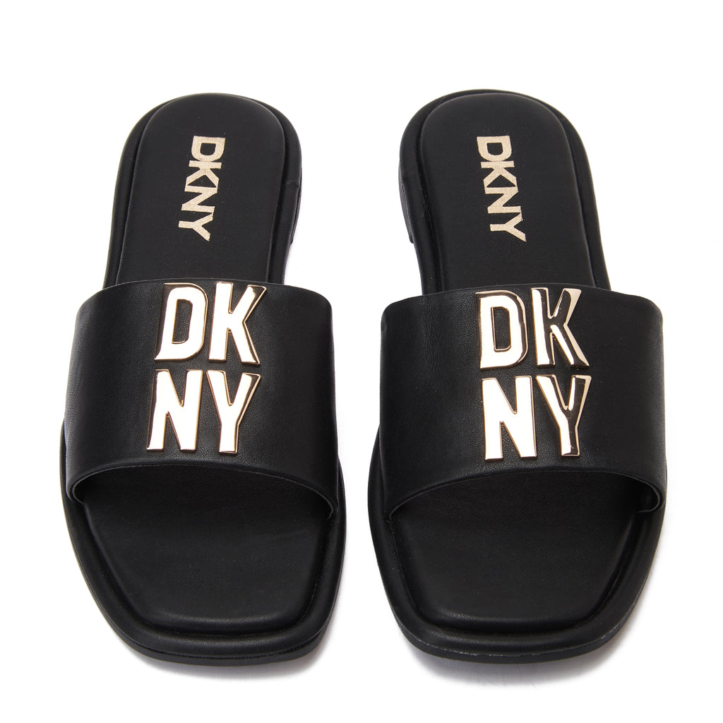 Black Dkny Waverly Flat Slide