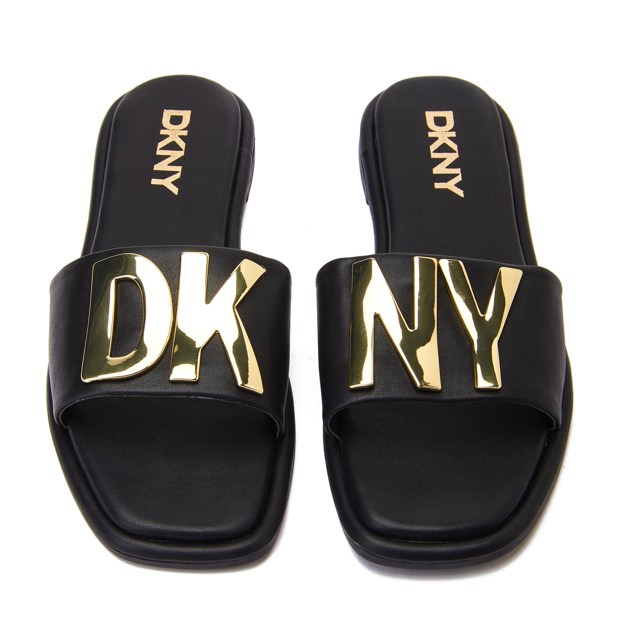 Black Dkny Idalie Logo Slide