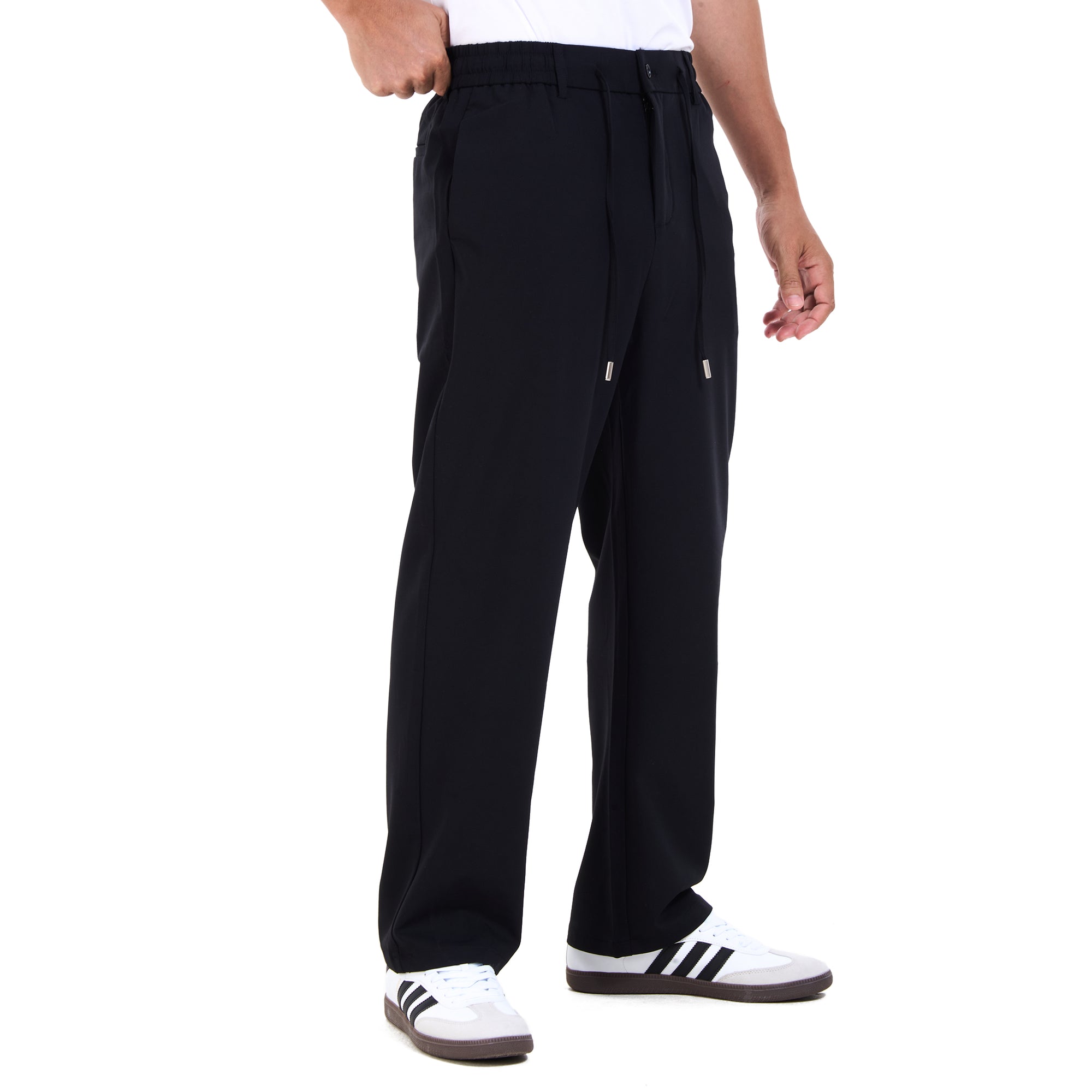 Black Regular Fit Trousers