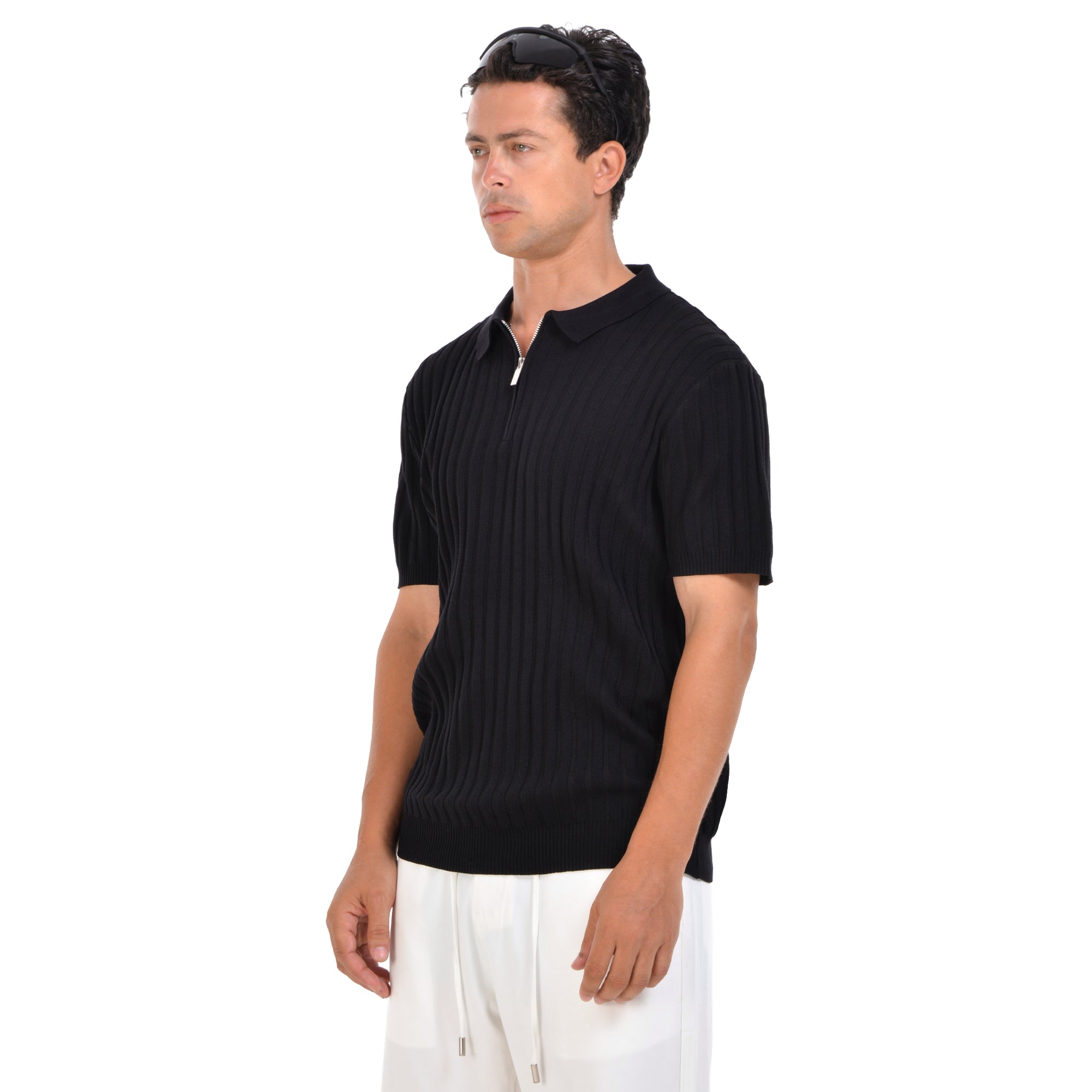Black Short Sleeves Polo T-shirt