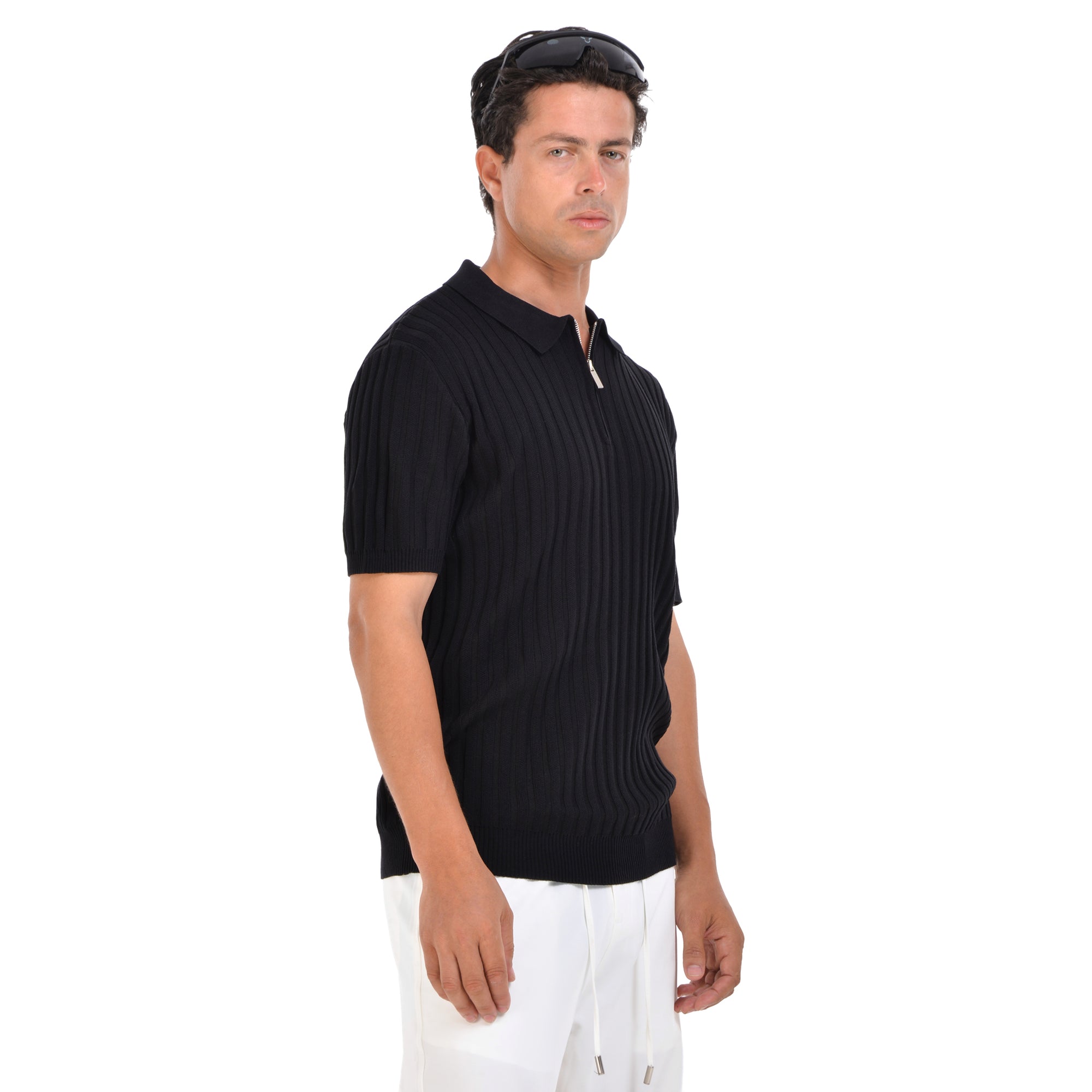 Black Short Sleeves Polo T-shirt
