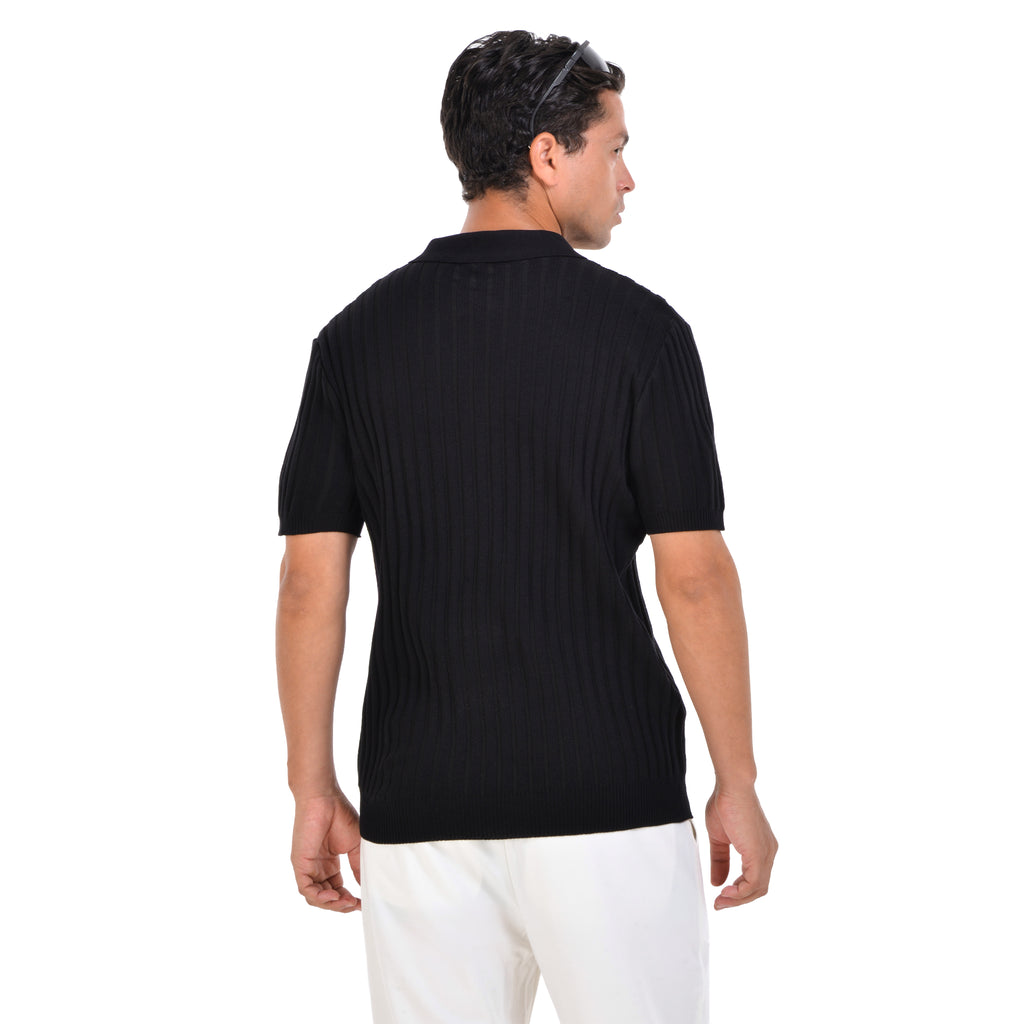 Black Short Sleeves Polo T-shirt