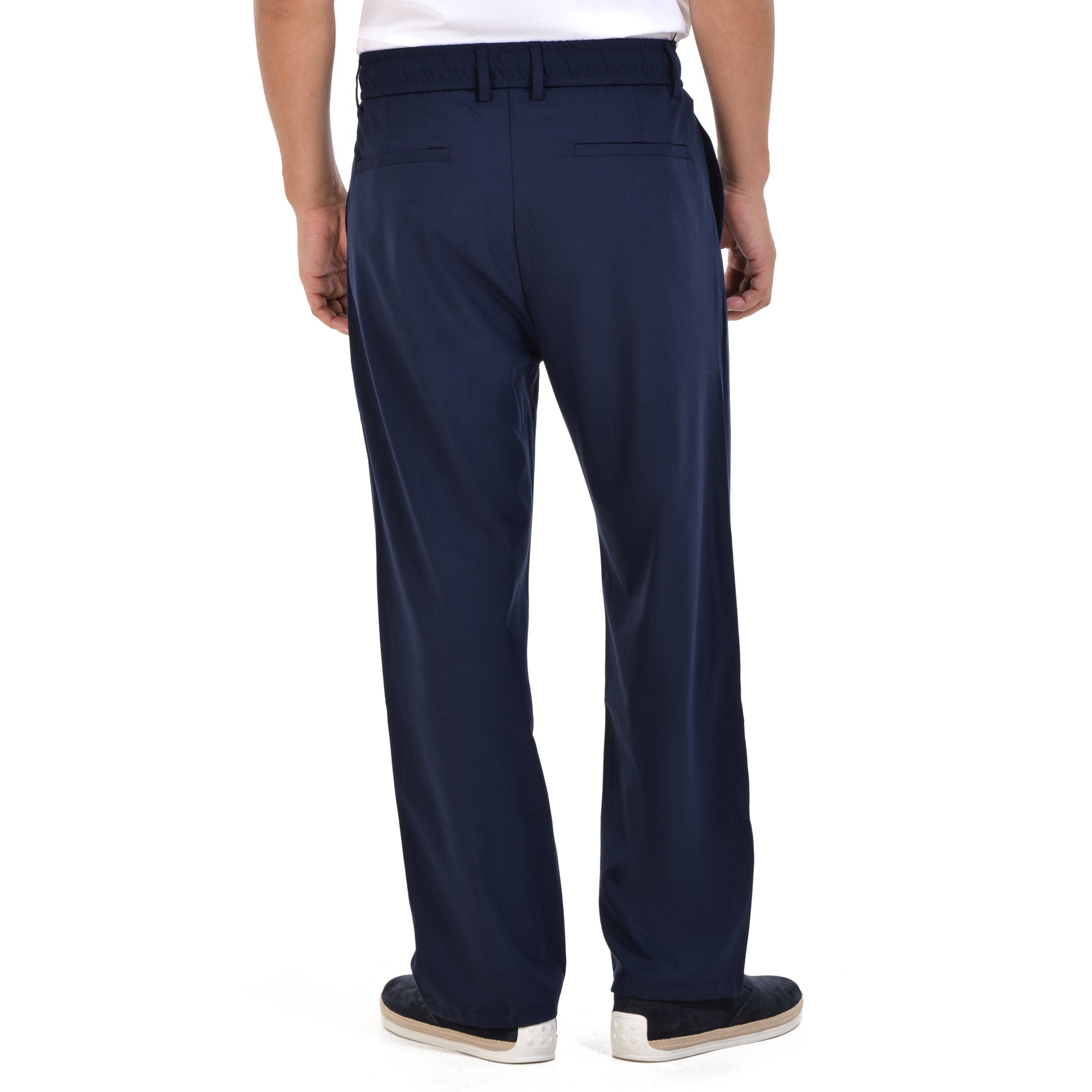 Navy Regular Fit Trousers