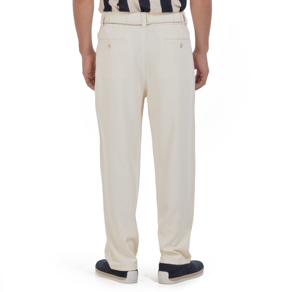 Off White Slim Fit Trousers