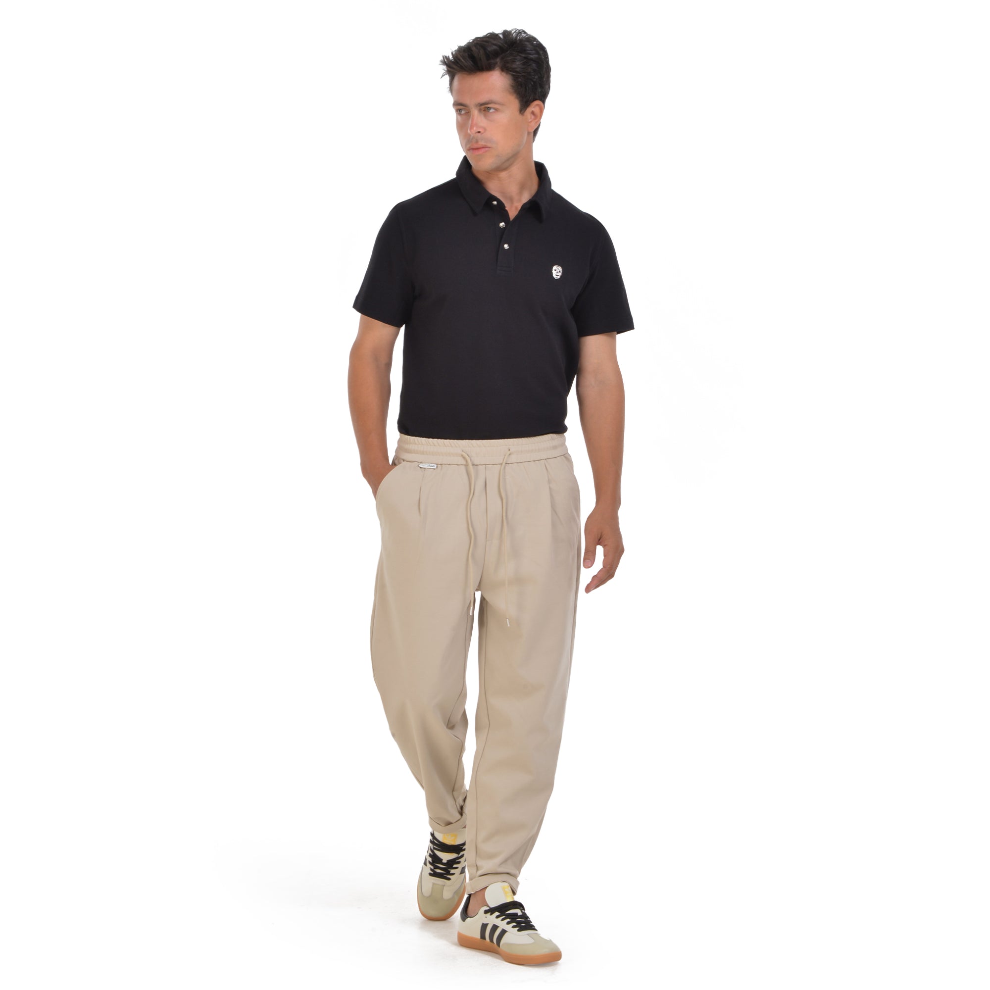 Black Short Sleeves Polo T-shirt