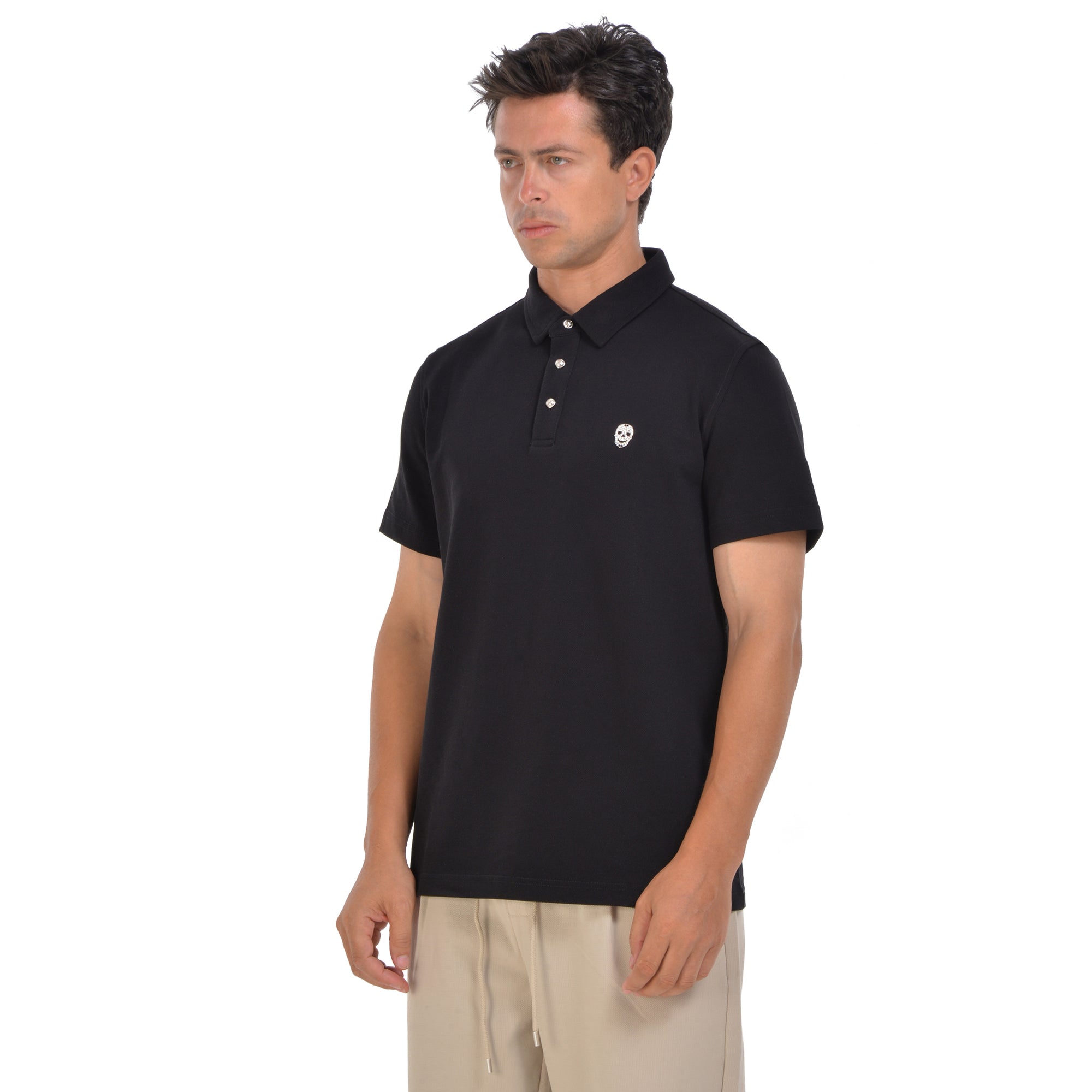 Black Short Sleeves Polo T-shirt