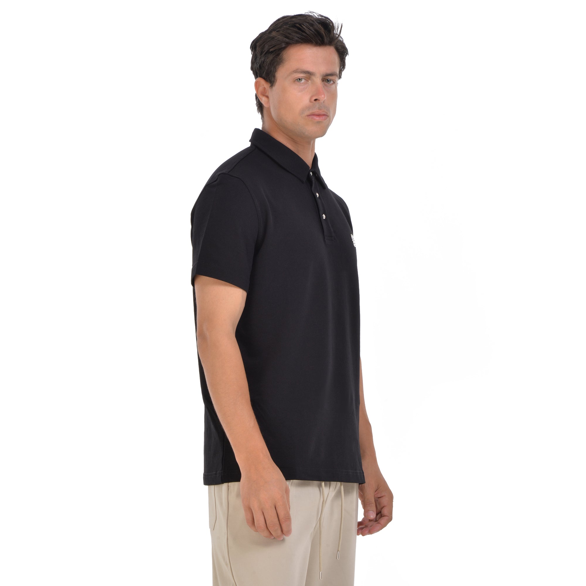 Black Short Sleeves Polo T-shirt