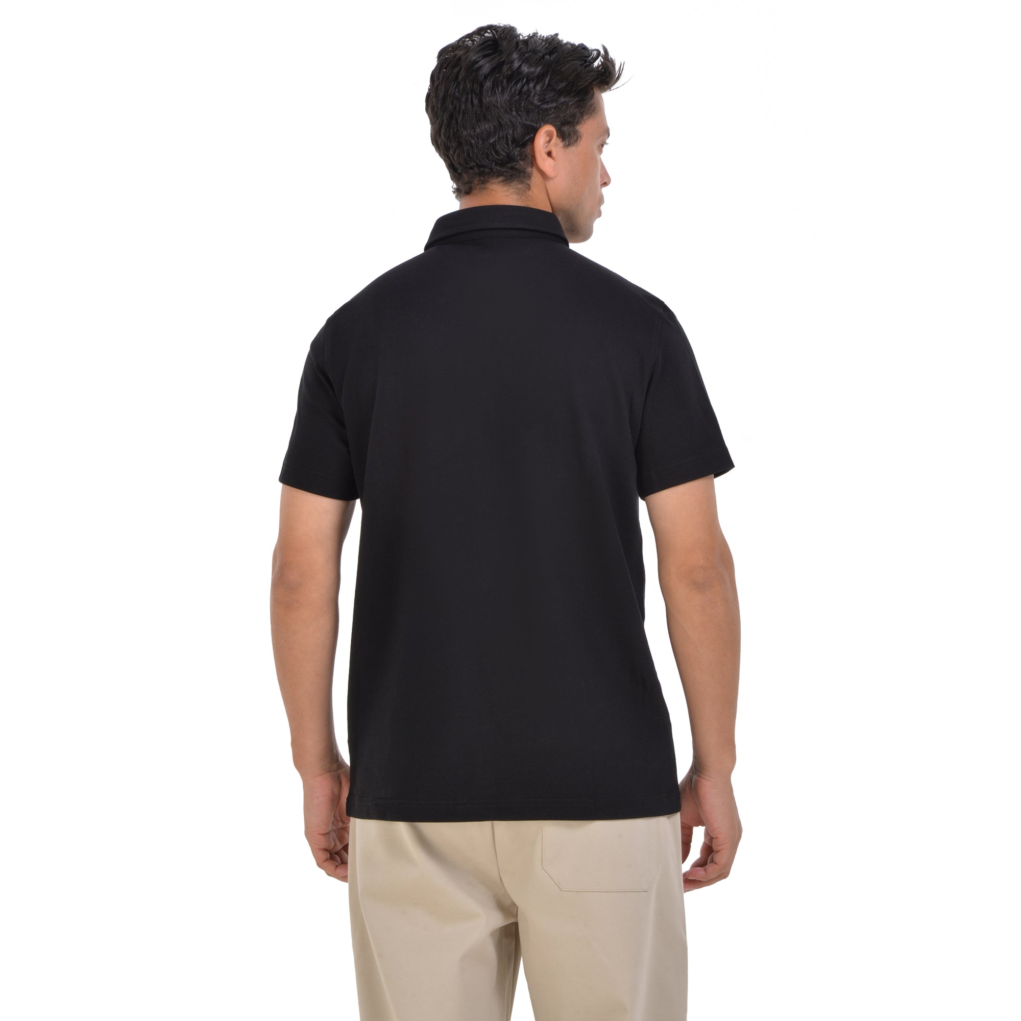 Black Short Sleeves Polo T-shirt