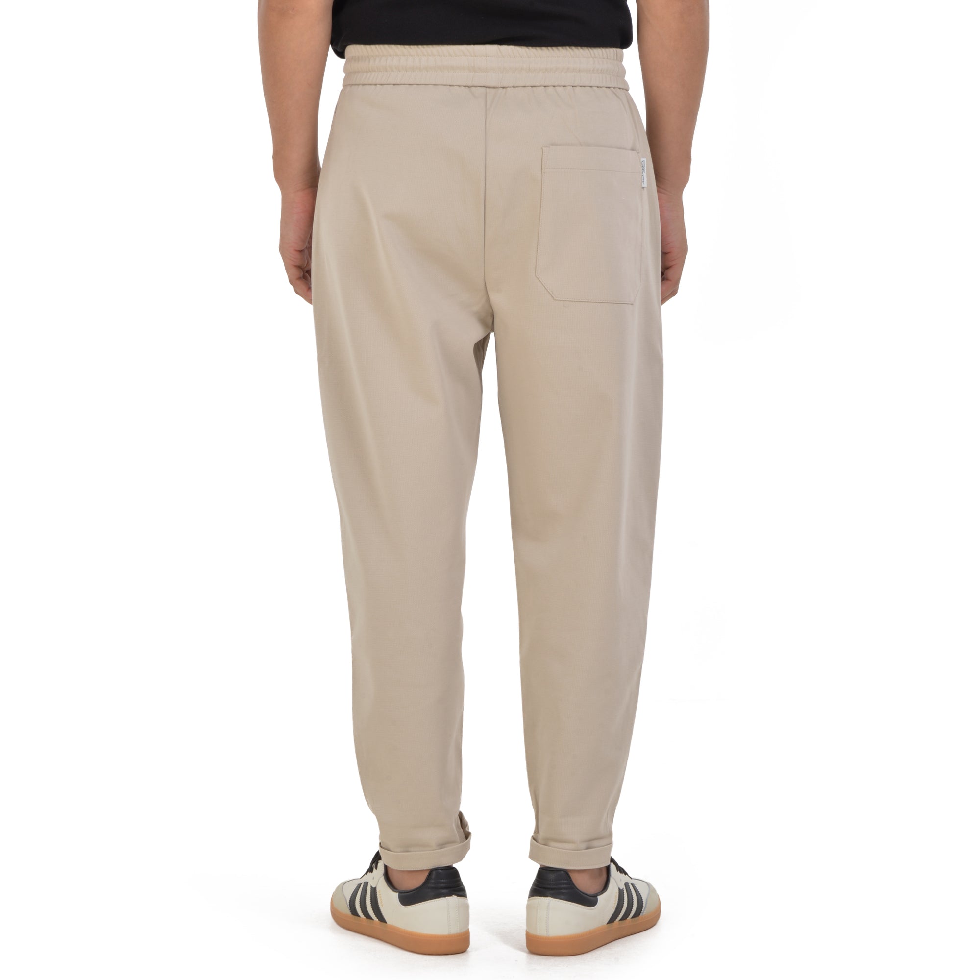 Beige Jogger Fit Trousers