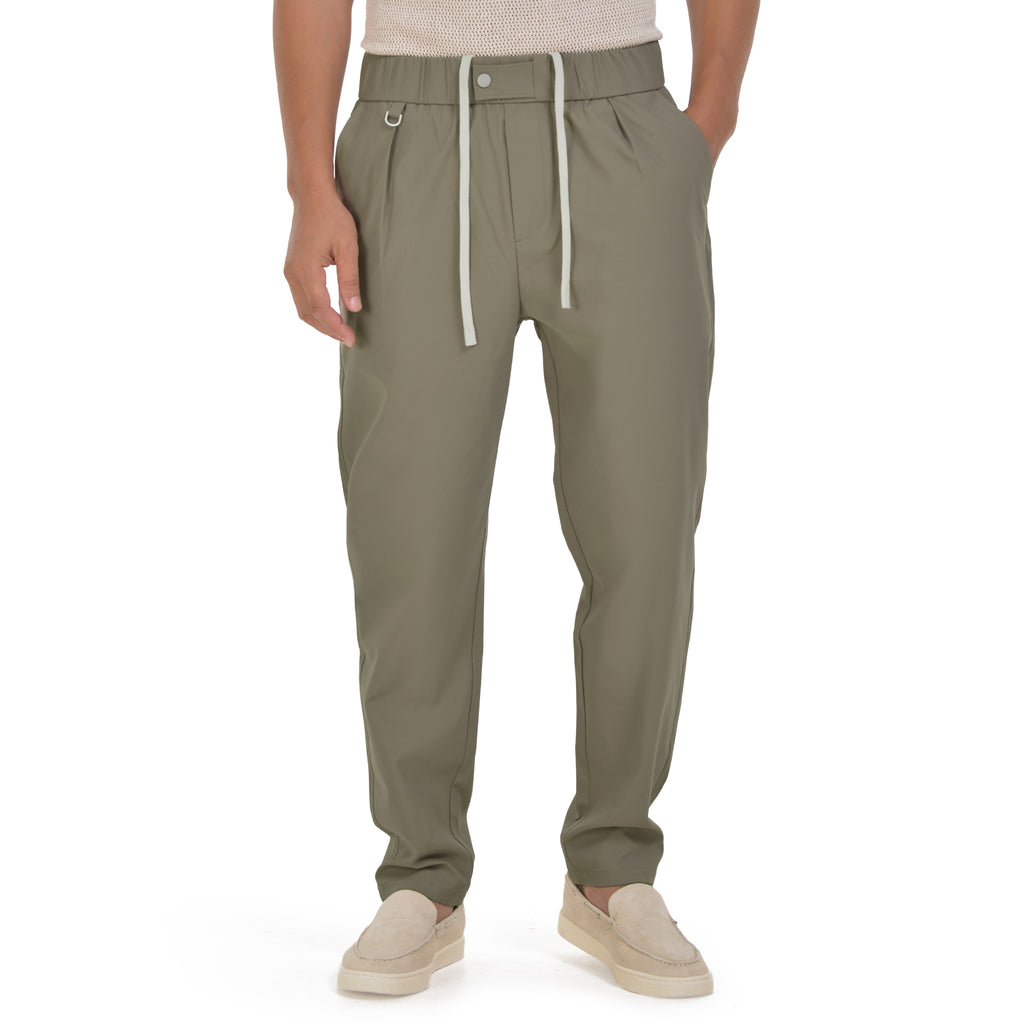 Beige Slim Fit Trousers