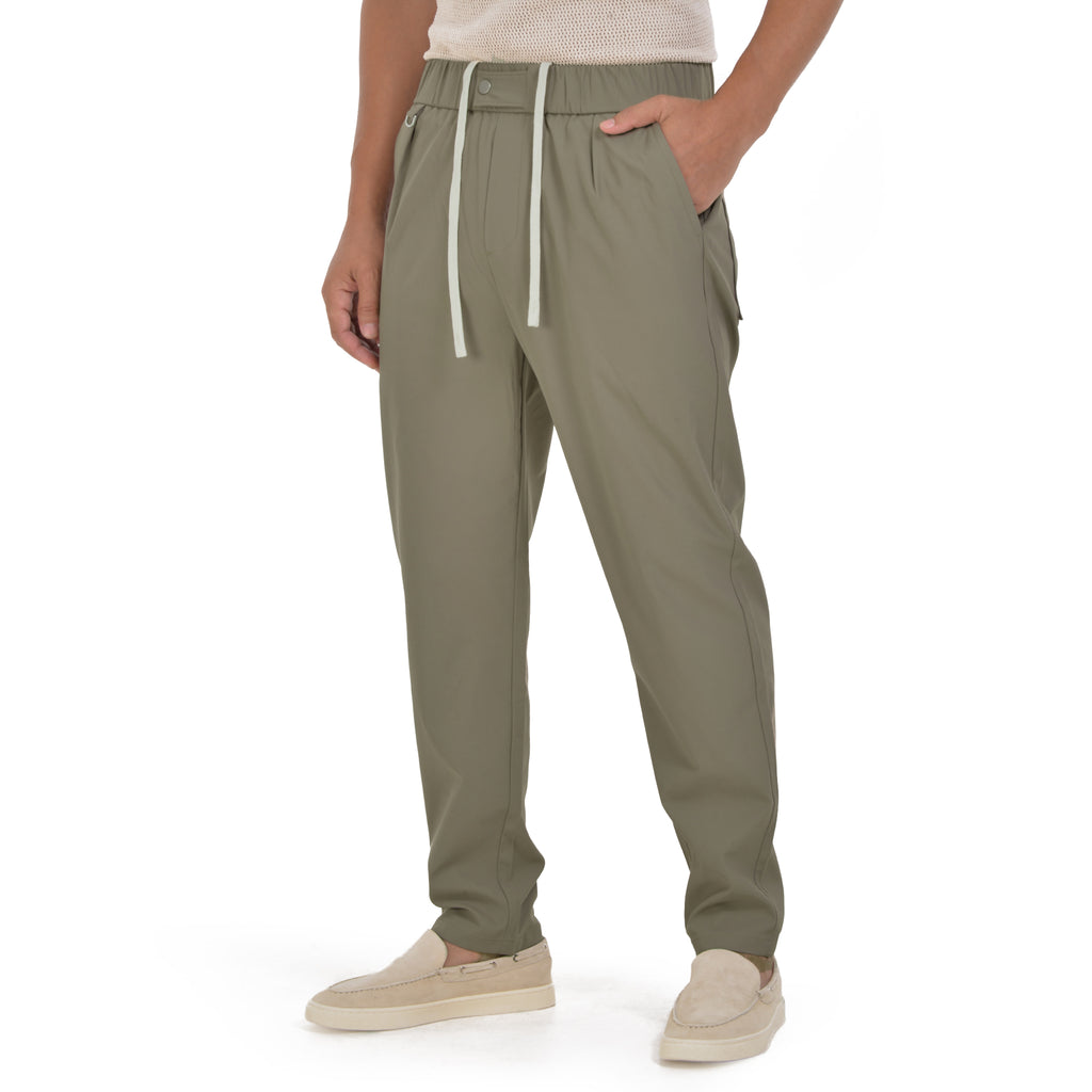 Beige Slim Fit Trousers